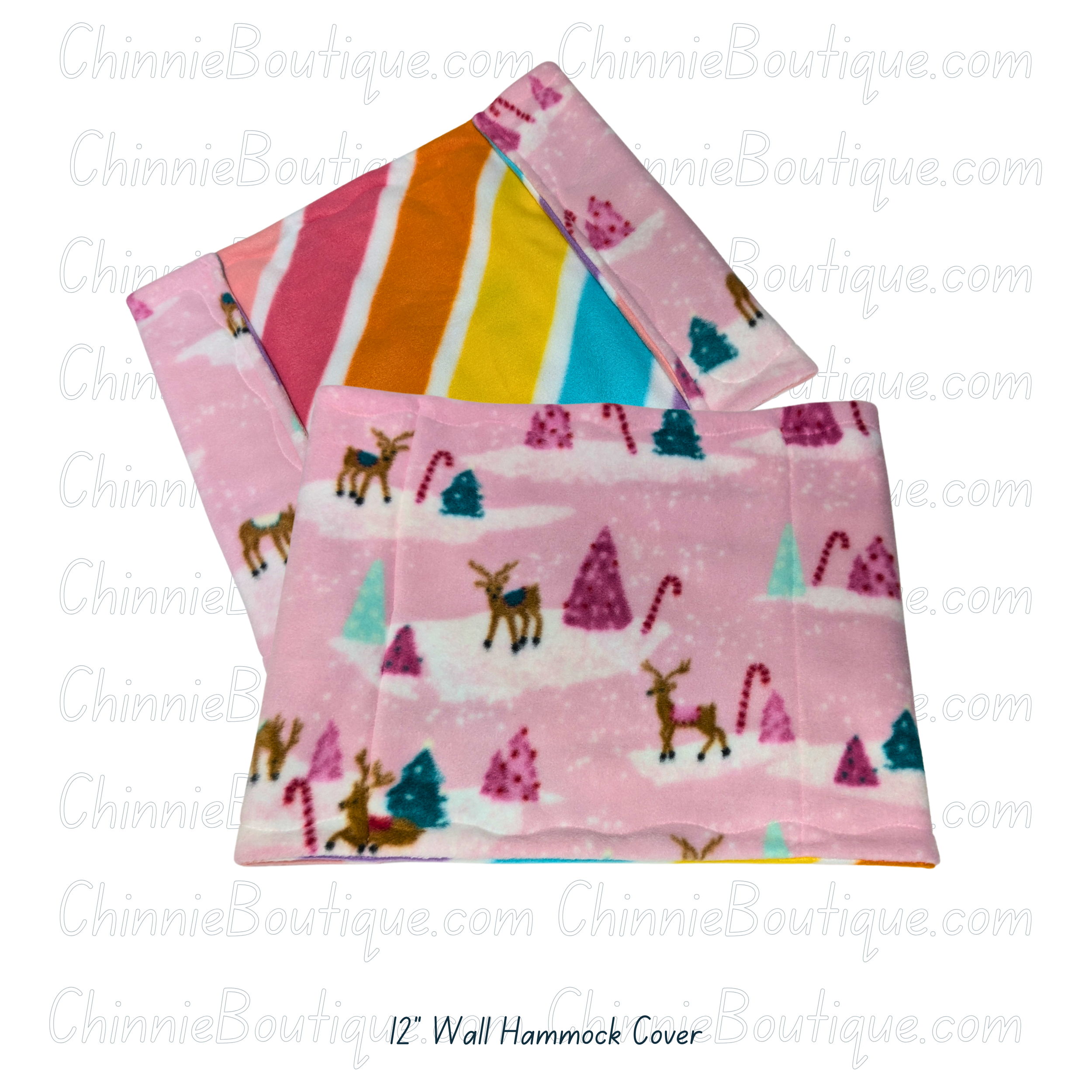 12" Pastel Deer Wall Hammock Cover