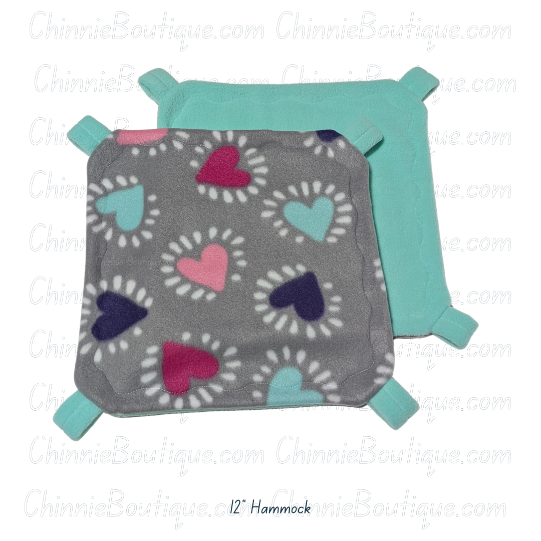 12" Minty Hearts Hammock