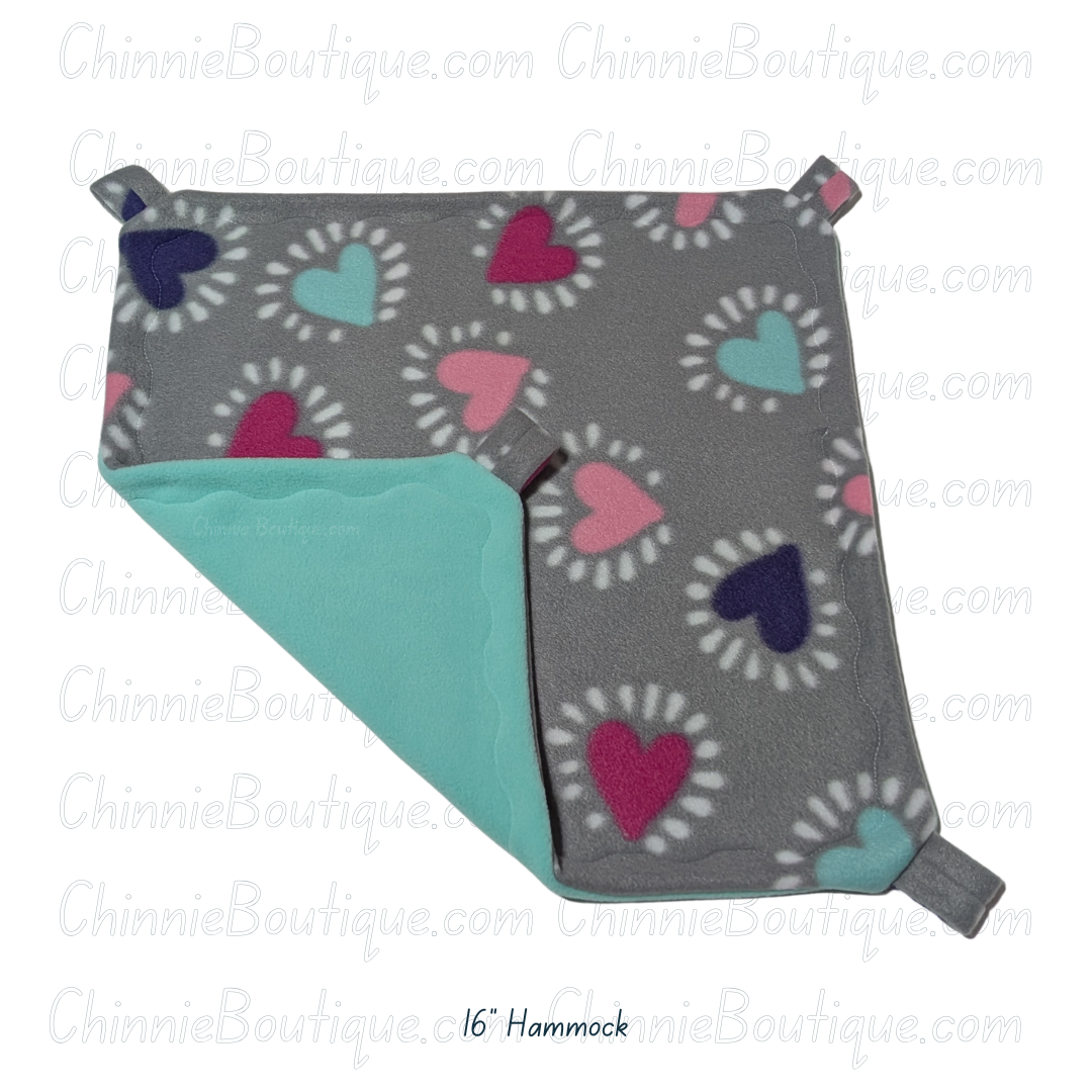 16" Minty Hearts Hammock