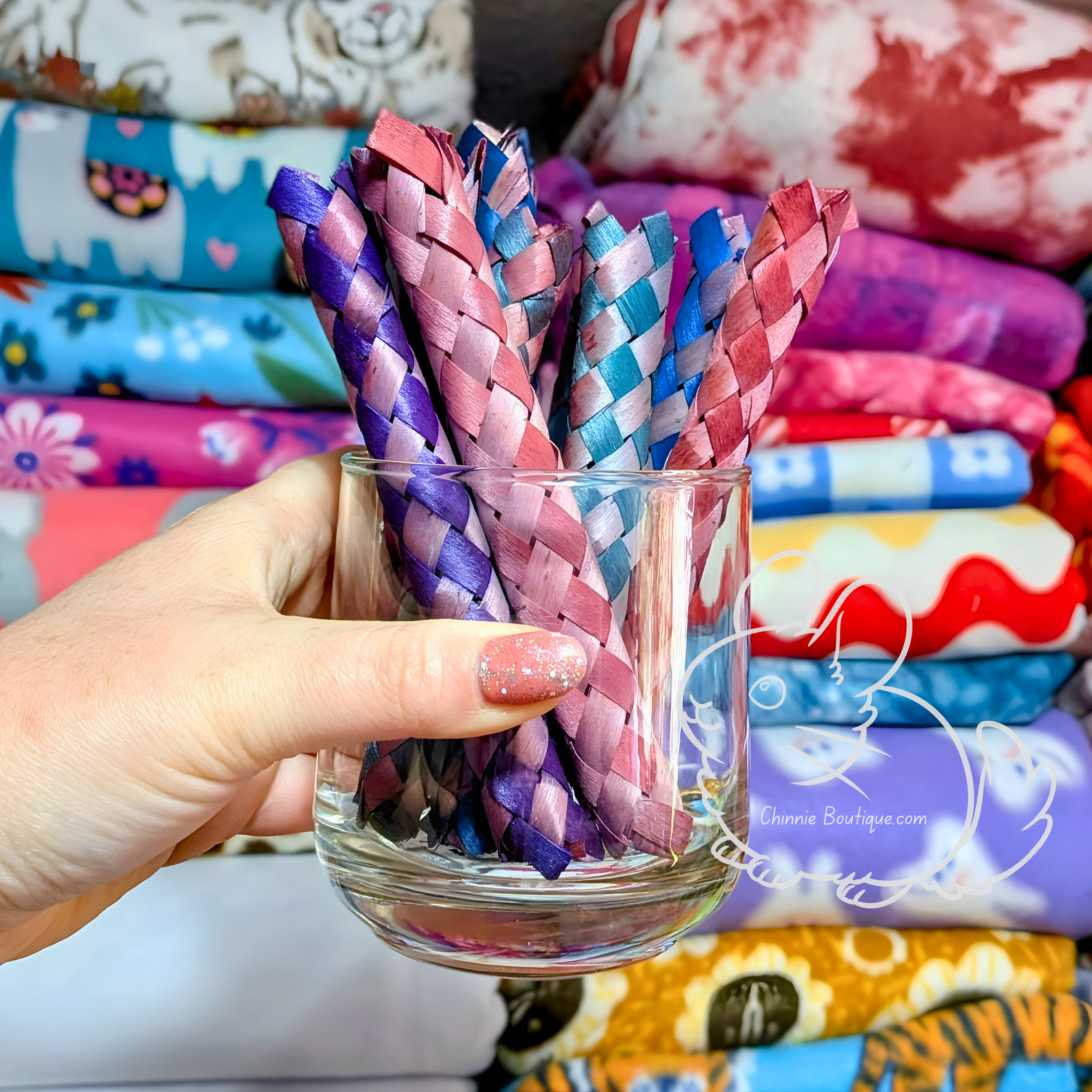 Hibiscus Bamboo Shredders 4pk