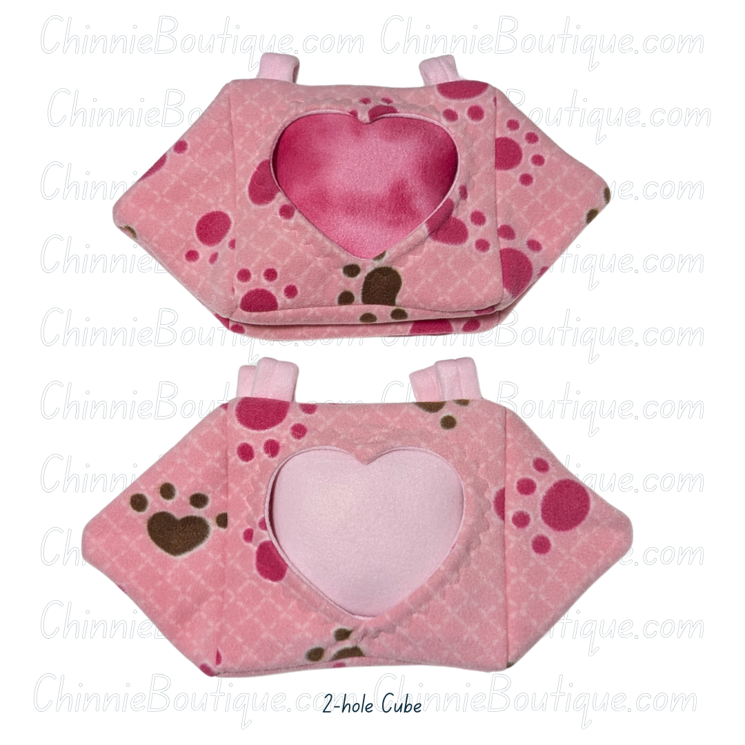 Pink Paws Basic Cube ( 2 hole )