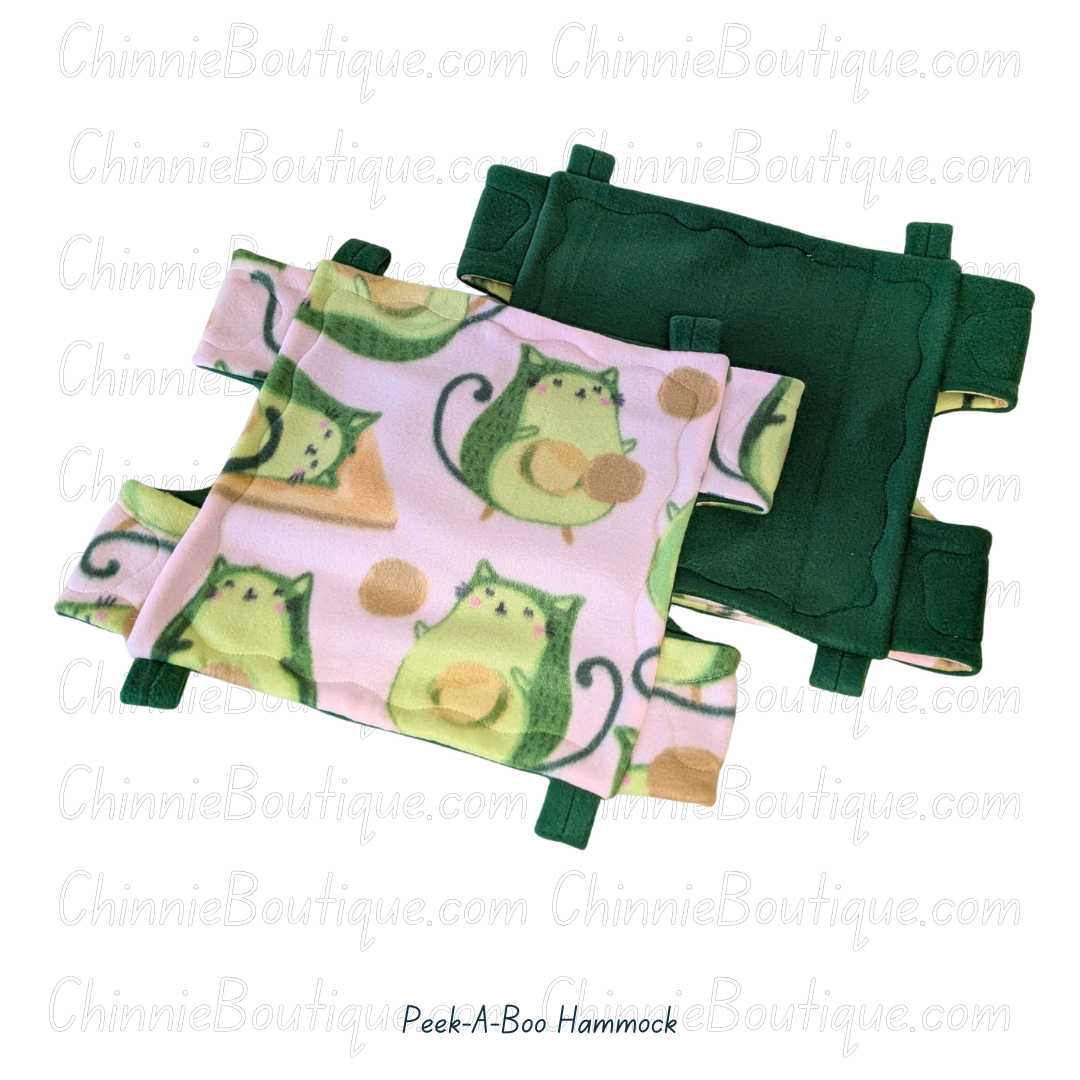 12" Peek-A-Boo Hammock - Avo Gato Pink