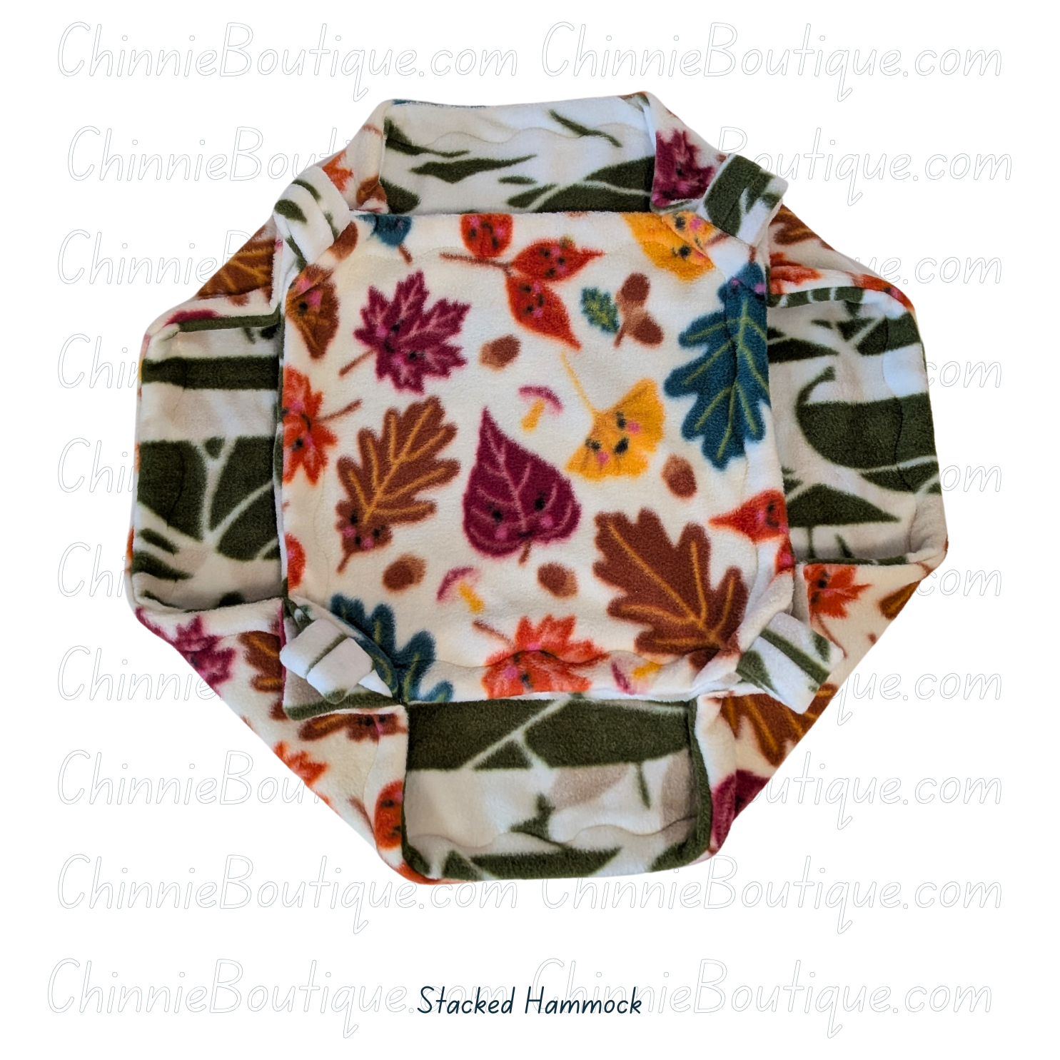 Falling Leaves Stacked Fleece Hammock