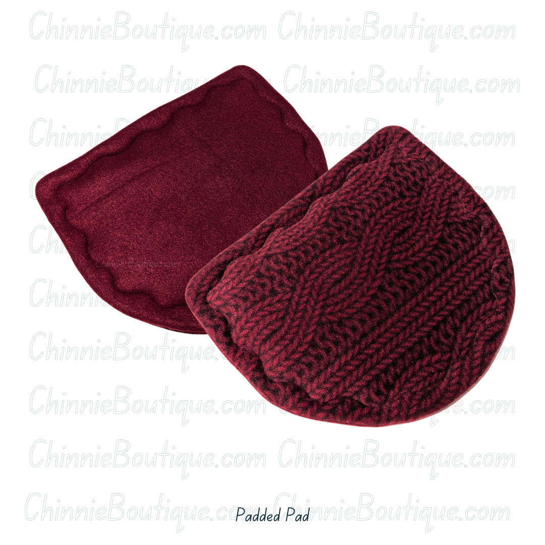 Red "Knit" - Curved Padded Hammock Pad / Carrier Liner