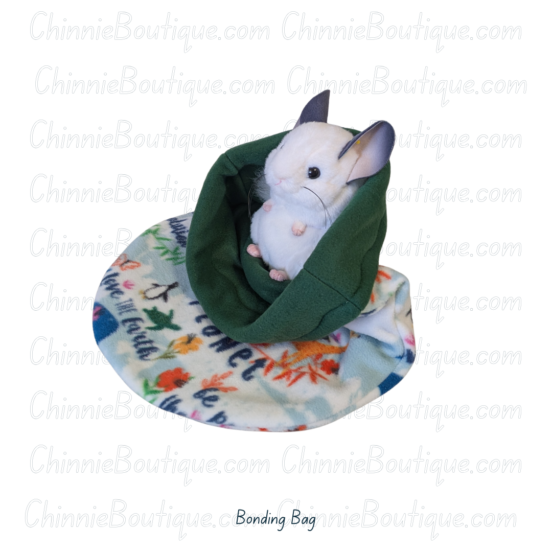 Save The World Dark Green Bonding Bag