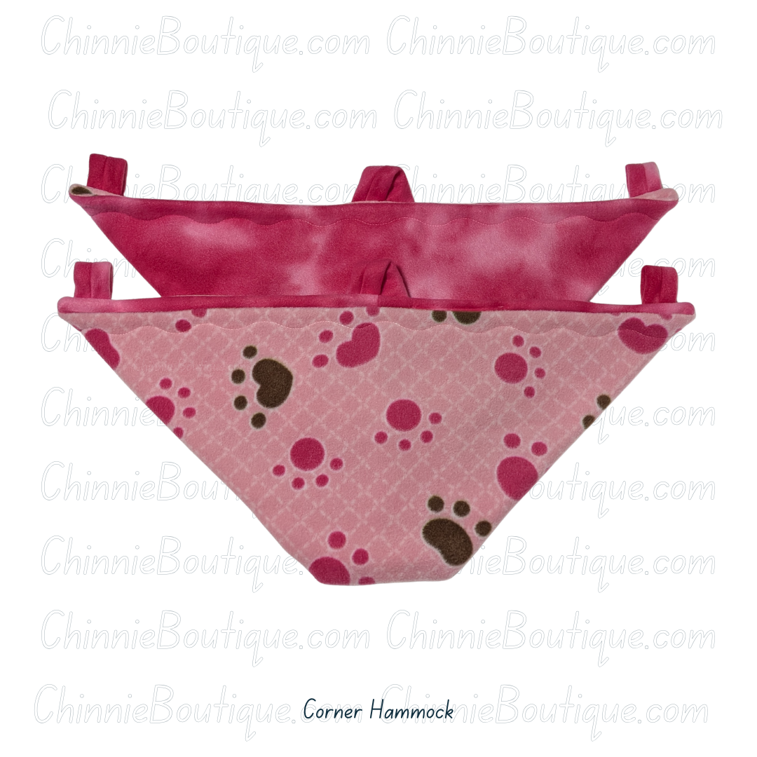 Pink Paws Corner hammock