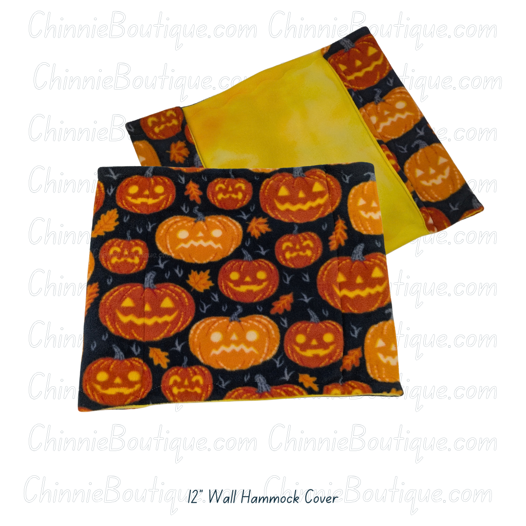 12" Jack-O-Lantern Fleece Wall Hammock Cover