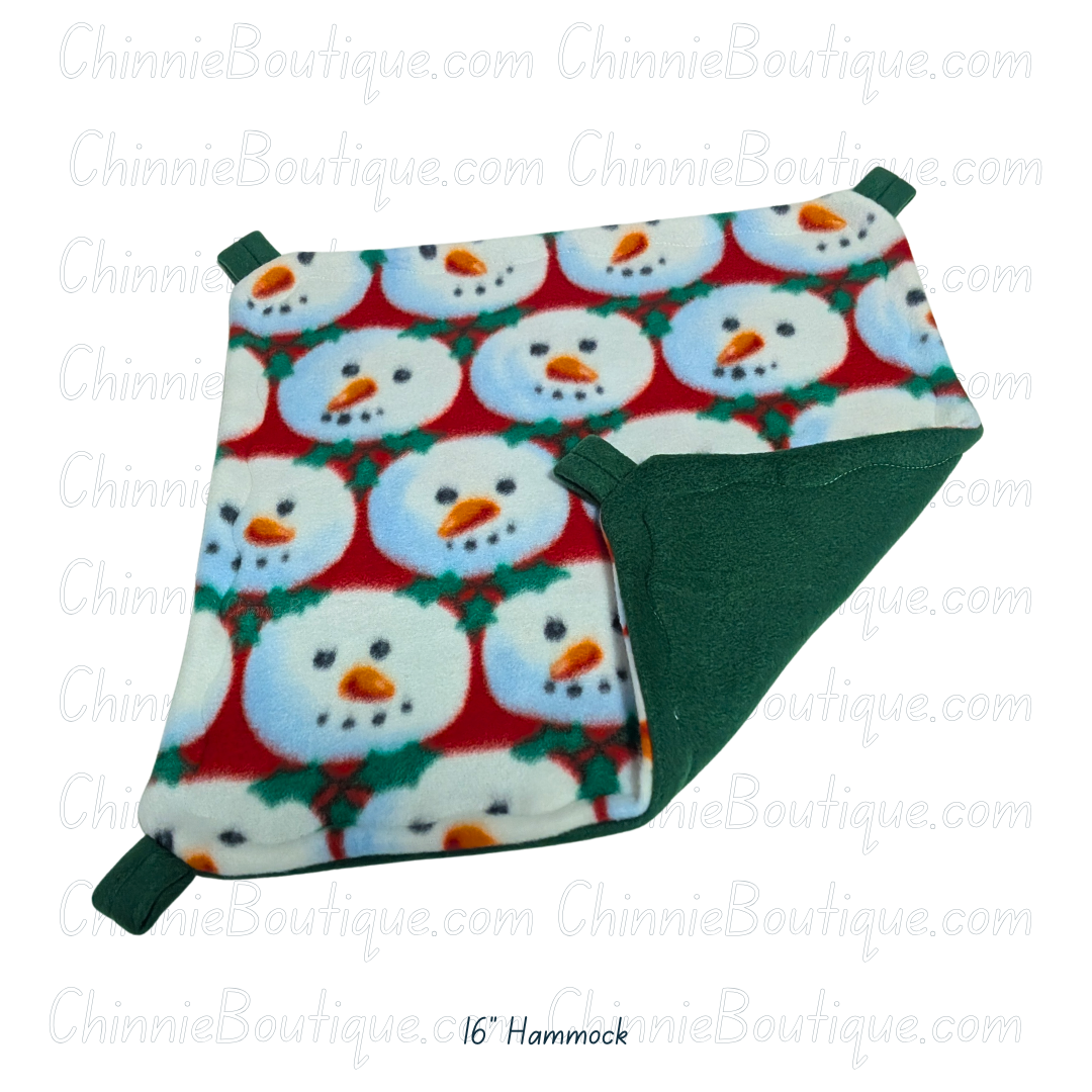 16" Snowballs Fleece Hammock