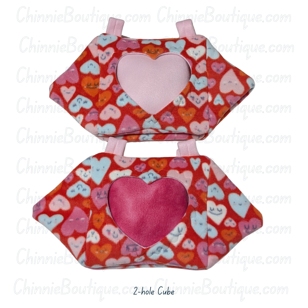 Happy Hearts Basic Cube ( 2 hole )