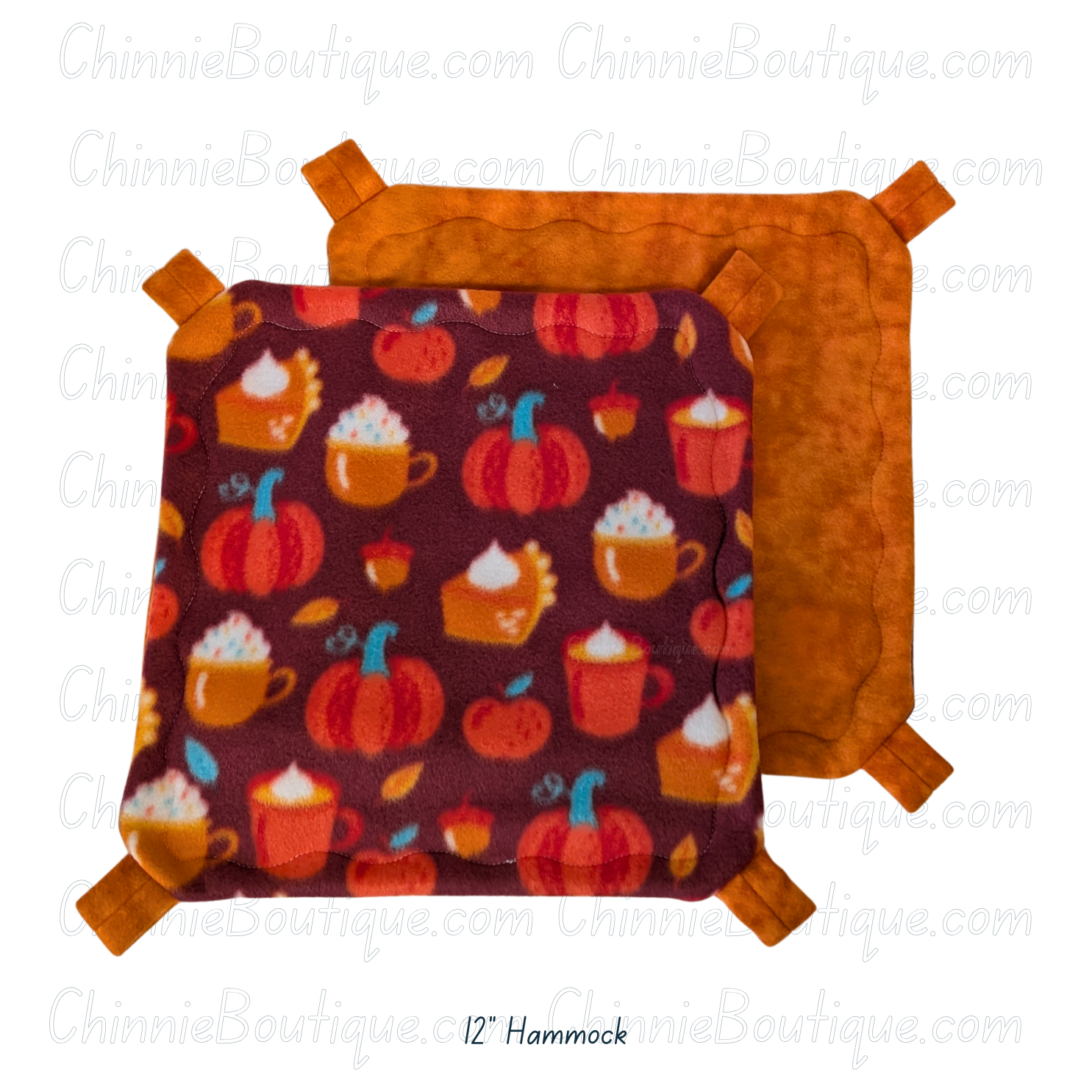 12" Pumpkin Pie Fleece Hammock