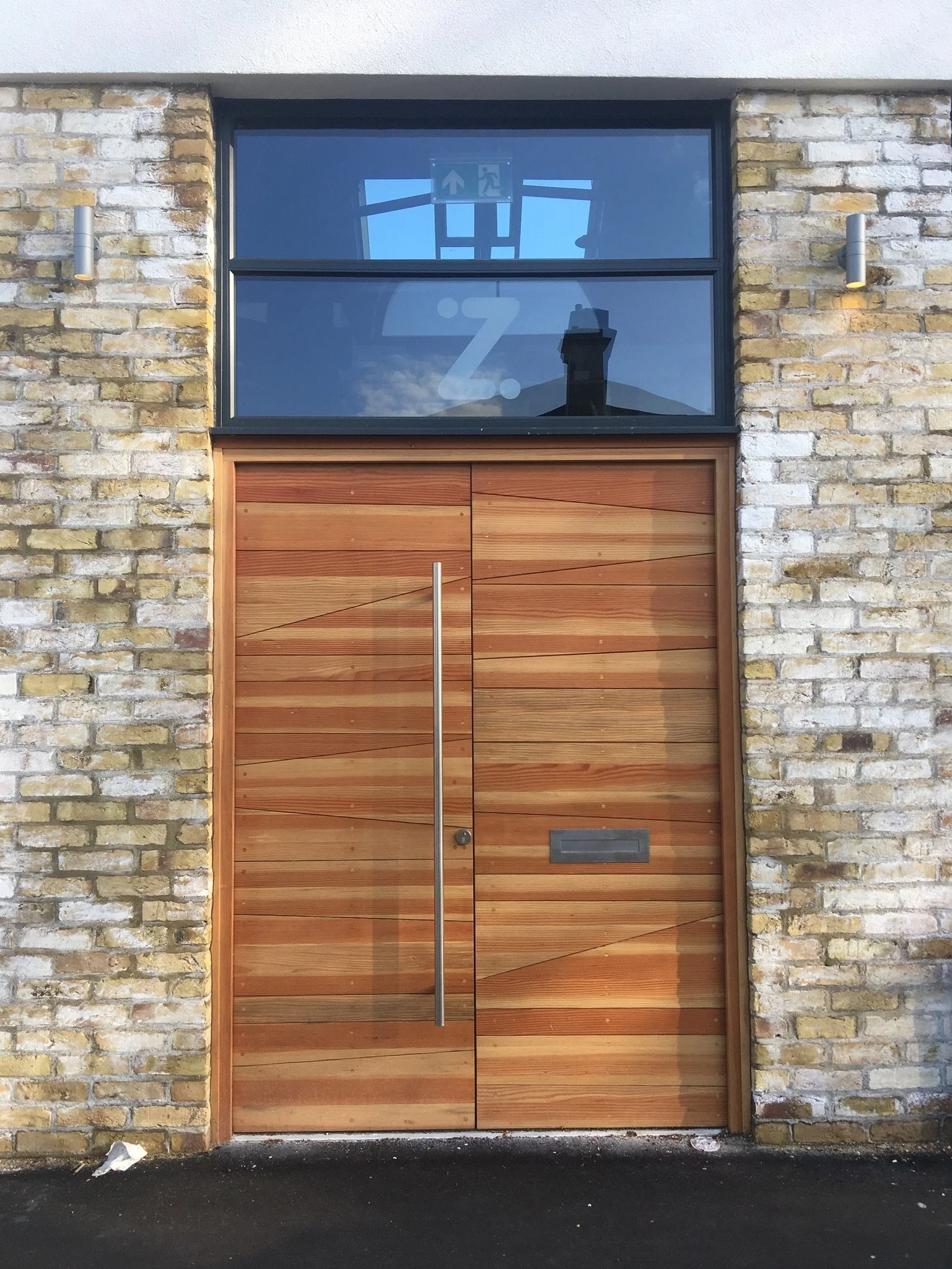 Douglas Fir commercial entrance doors