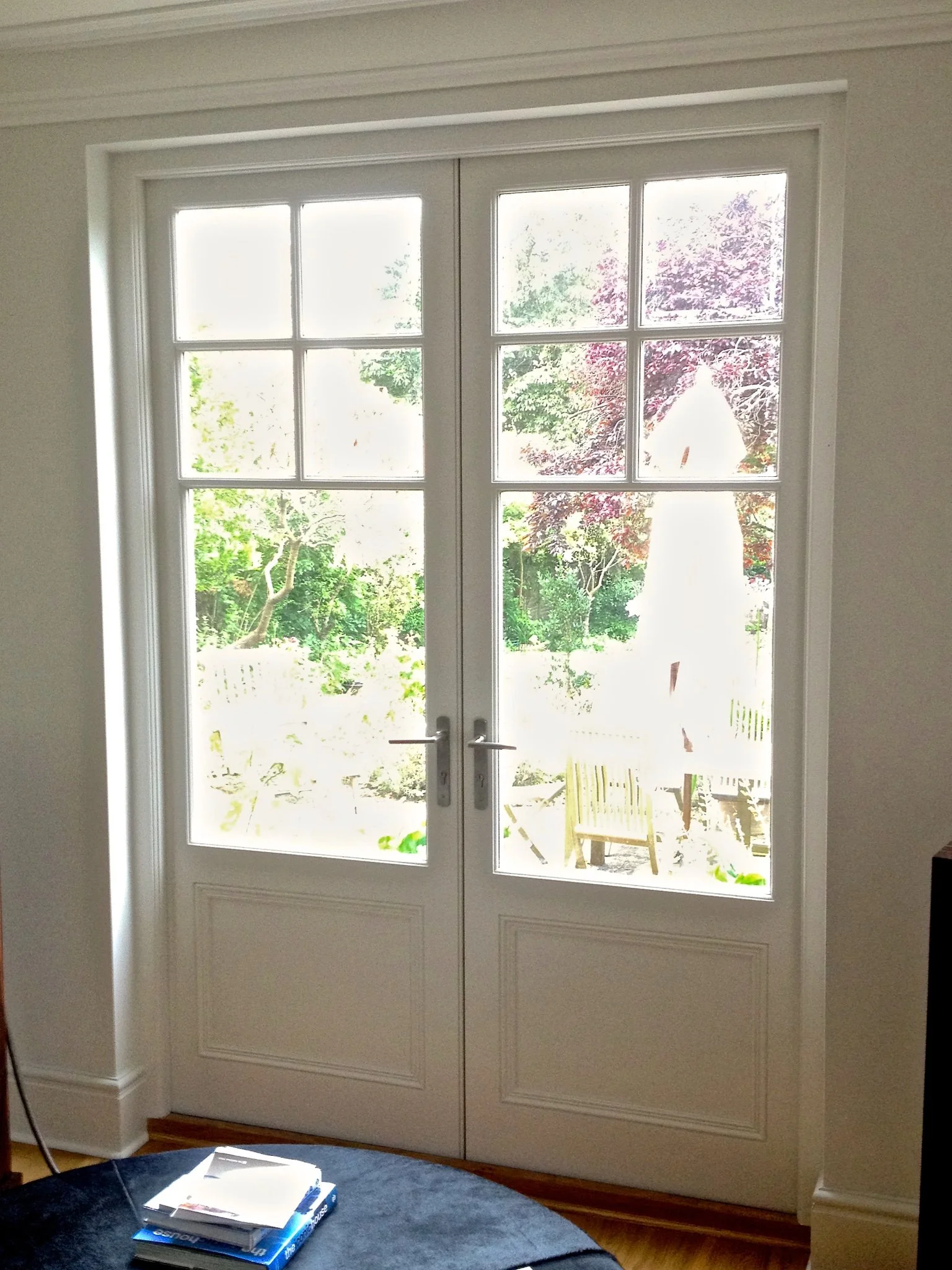 Painted french doors