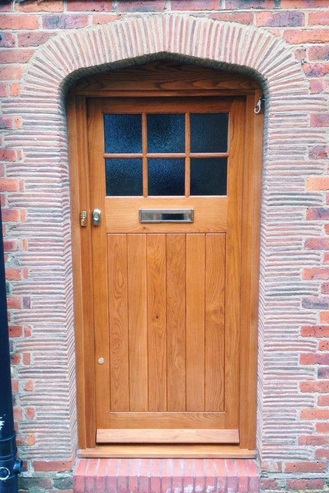 Oak front door & frame 