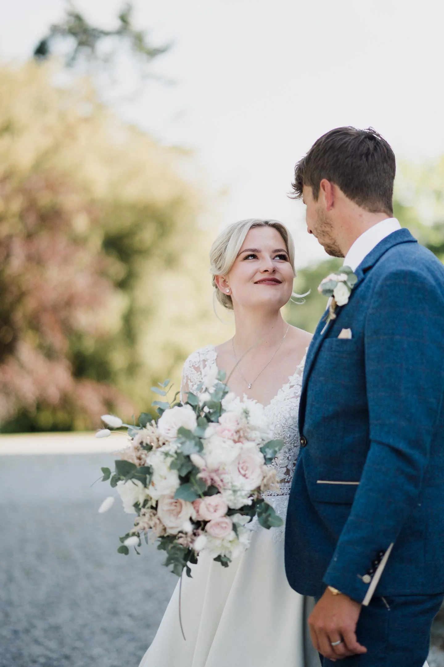 romantic blush brides bouquet