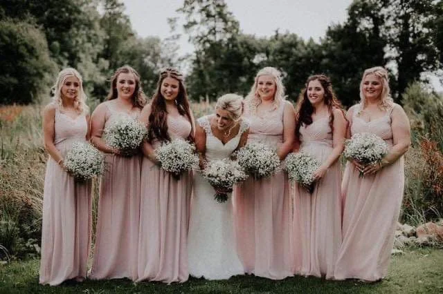 blush pink wedding flowers