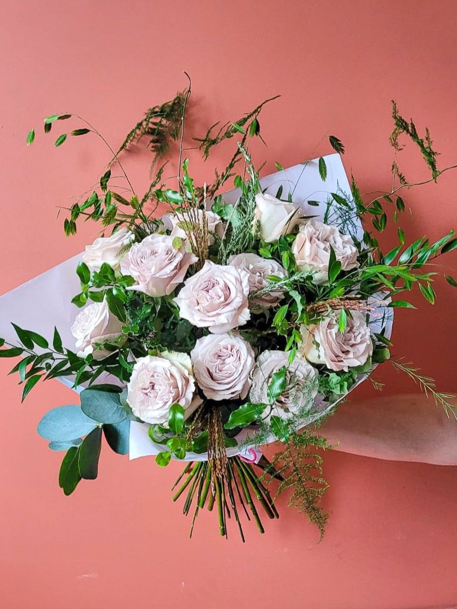Luxury+Bouquet+of+Premium+Dozen+Roses+Bouquet+in+Nude+with+Greenery+-+Funk+%26+Bloom+-+Modern+Liverpool+Florist.jpg