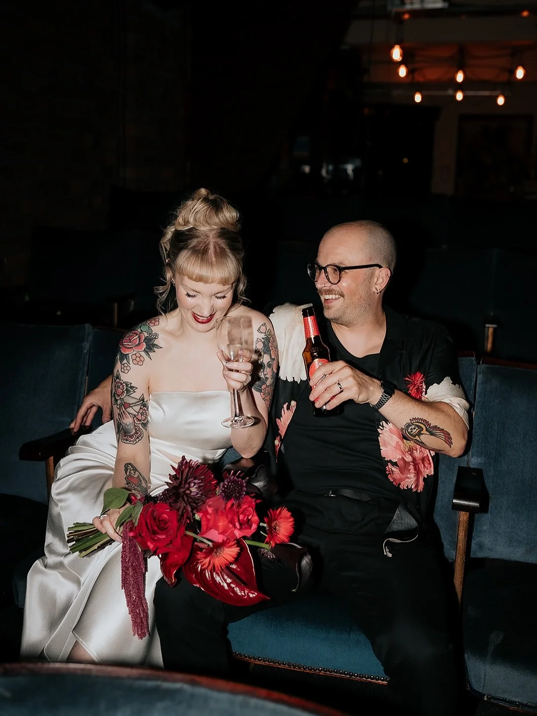 Amy &amp; Jay - I could not be more obsessed with you both &amp; these UNREAL images by @jennyappletonphotoandfilm 🔥

The ultimate moody, industrial &amp; non traditional city wedding for the coolest couple ❤️&zwj;🔥

Venue @victoriawarehouse @weddi