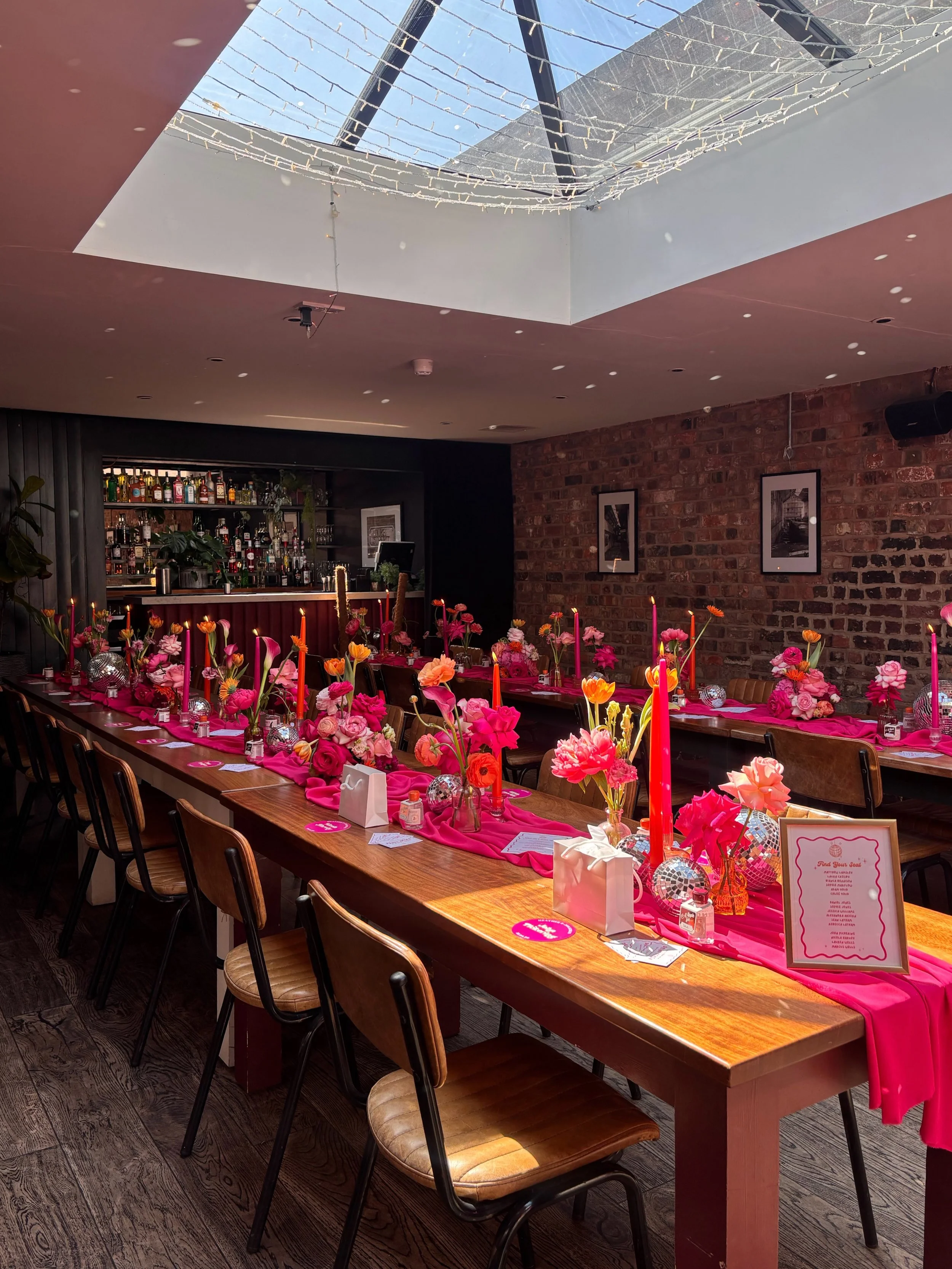 DISCO LIVES 🪩

For Heather &amp; Jonathan @dukestreetmarket 💗🧡

Ceremony @liverpooltownhall 
Reception @dukestreetmarket 
Banner @daydreamer_creative_studio