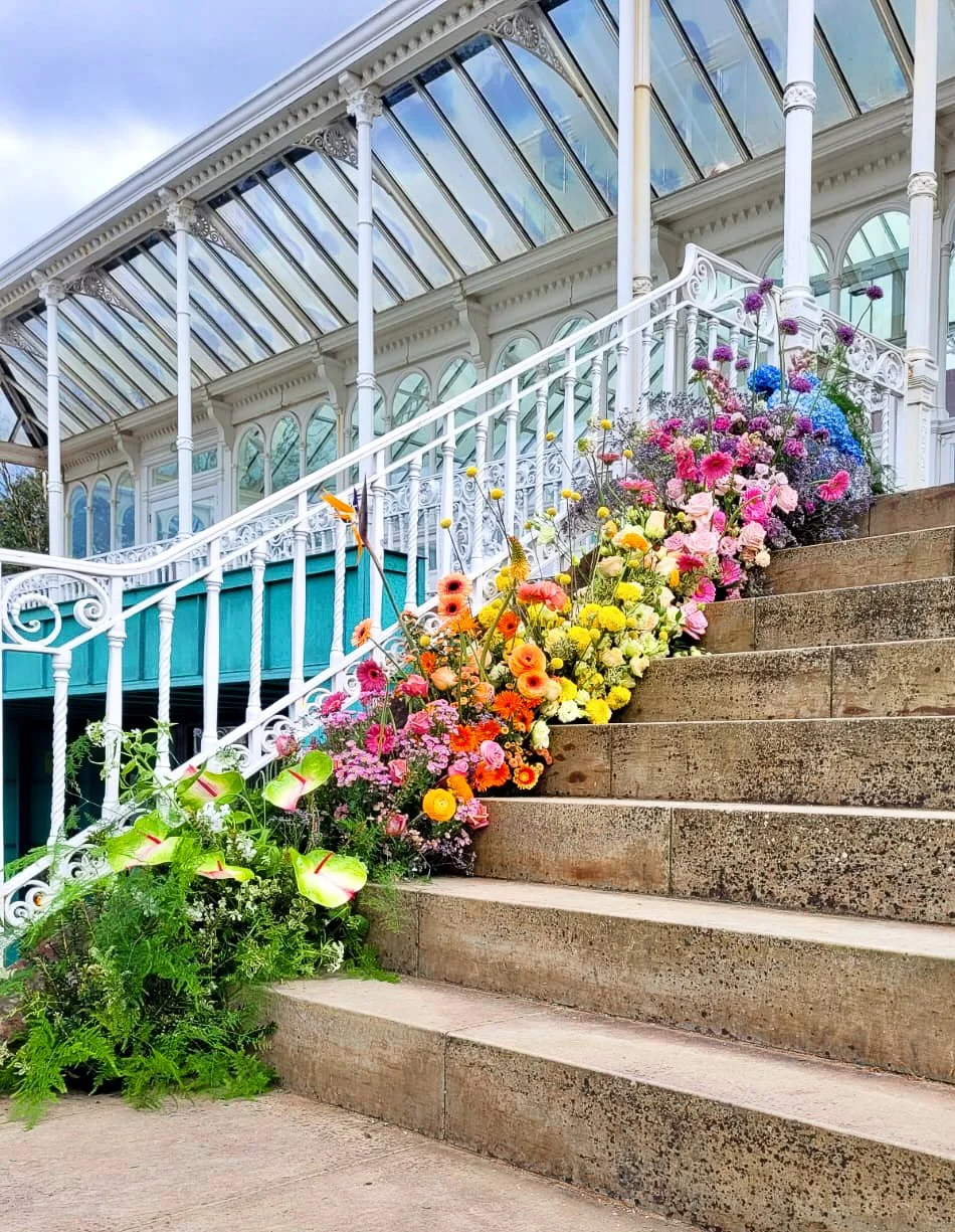 Colourful stair flowers at Isla Gladstone