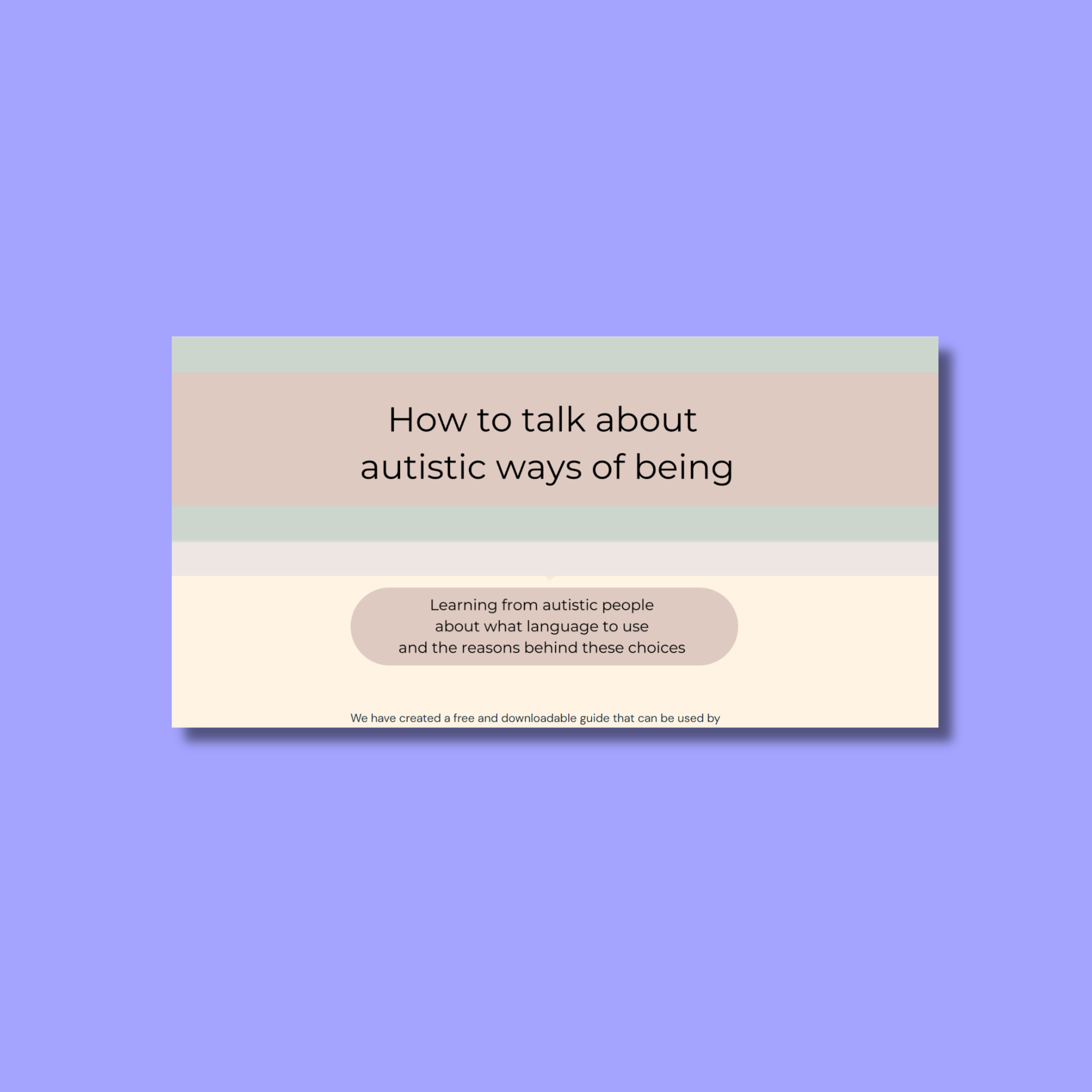 How to Talk About Autistic Ways of Being — Neurodiverse Connection