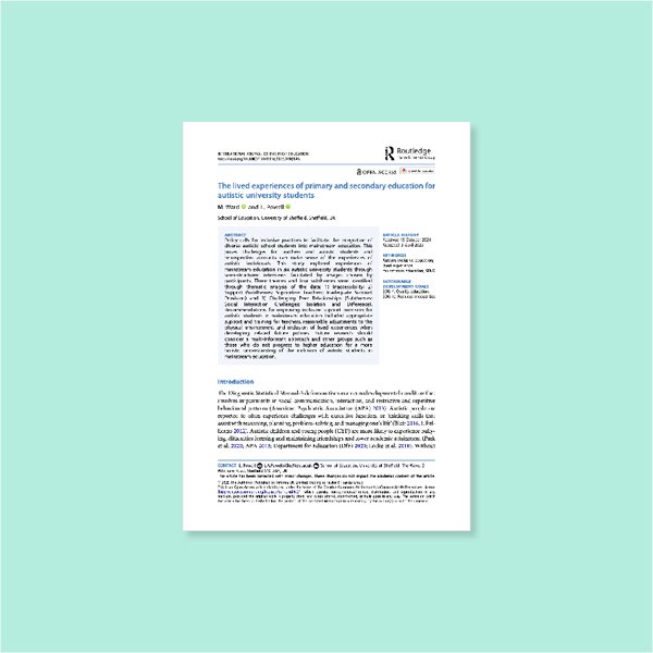 The Lived Experiences Of Primary And Secondary Education For Autistic University Students.png