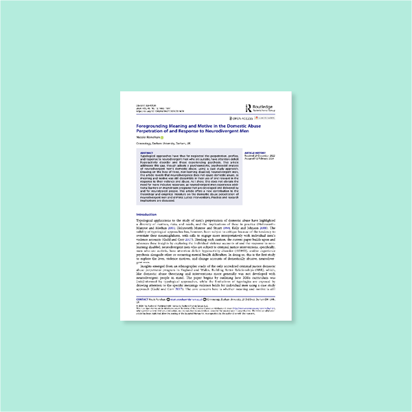 Foregrounding Meaning and Motive in the Domestic AbusePerpetration of and Response to Neurodivergent Men.png