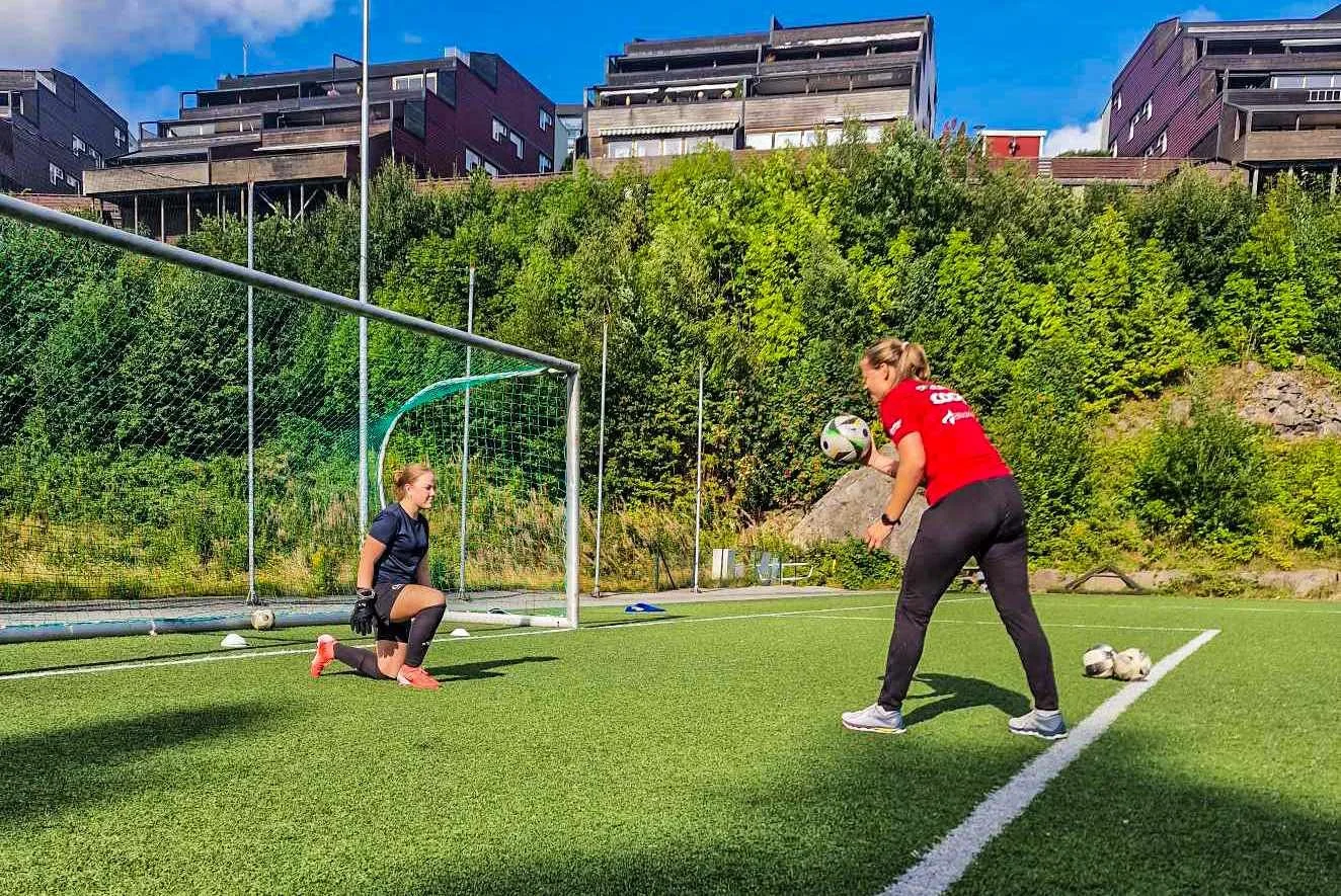Talentkeeper Sarah trente med forbildet
