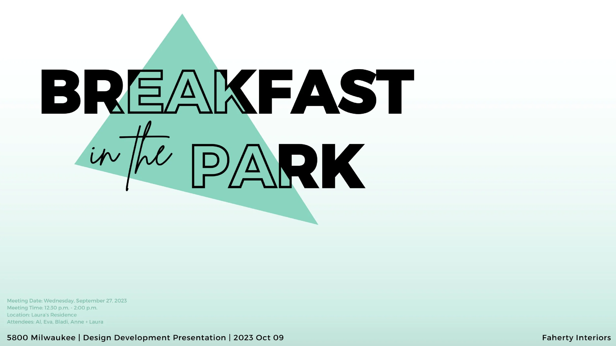 Breakfast in the Park