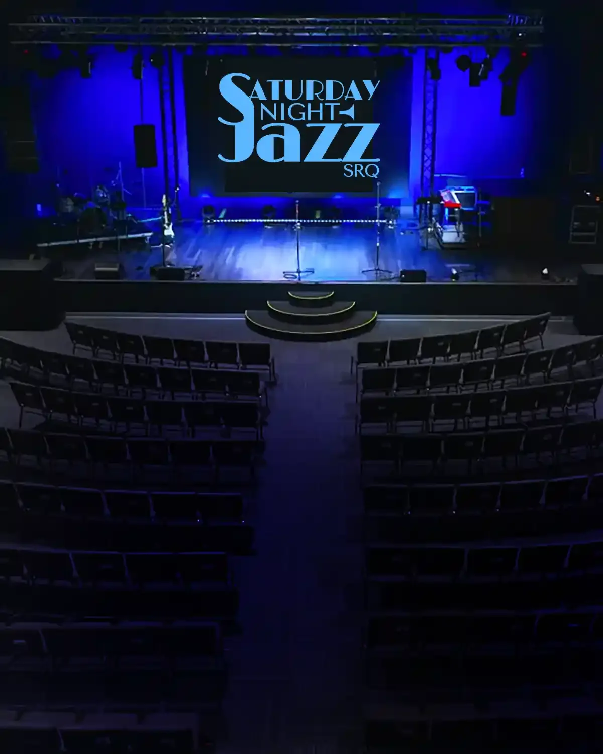Stage and audience seating view at the Venue