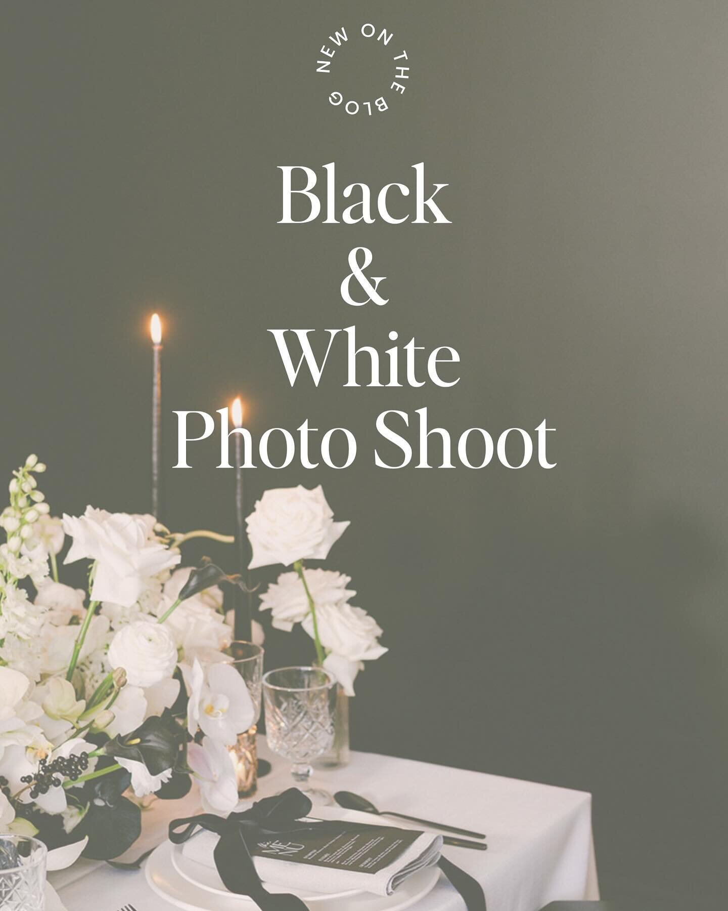 Timeless Black &amp; White all wrapped up in a bow.

On the blog at last. 

#kasiaware #weddingplanning #weddingplanner #blackandwhitewedding #blackandwhitetablescape #blackelementswedding #tablescaping #oakville #burlon