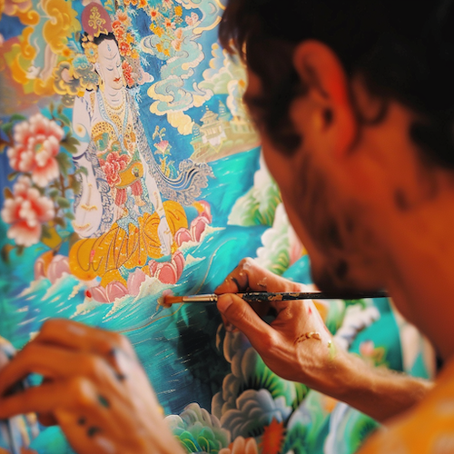Gay Kathmandu Nepal Thangka Class