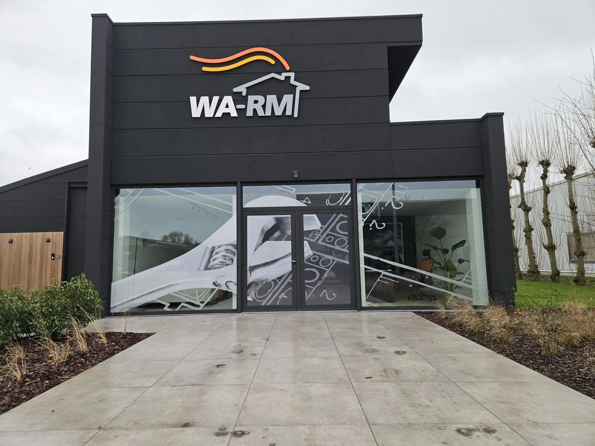 Wa-Rm 3d letters en raambelettering