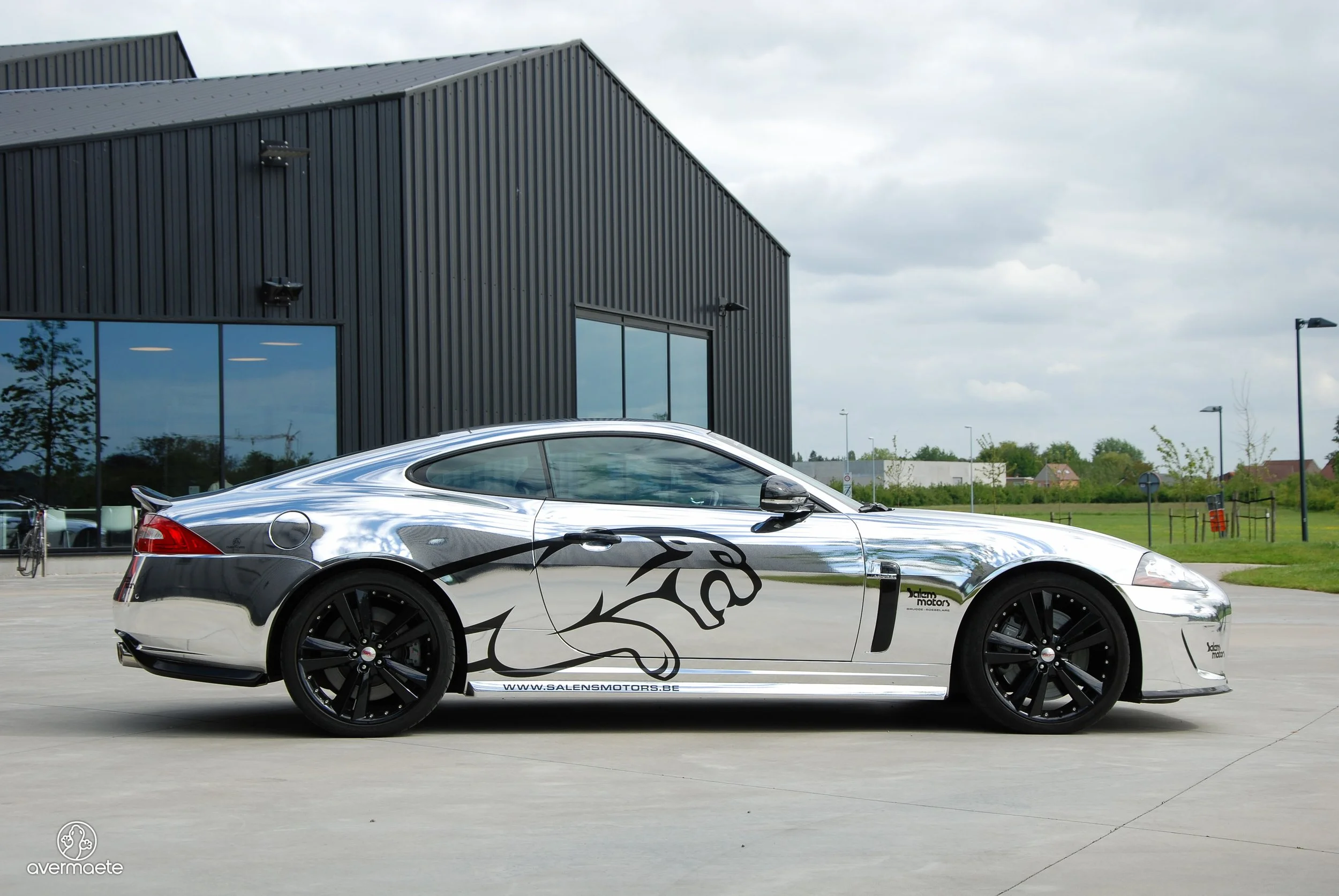 Car wrap Chrome Jaguar XKR