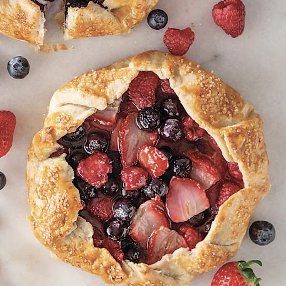 Sweet and Savory Spring Galette Baking
