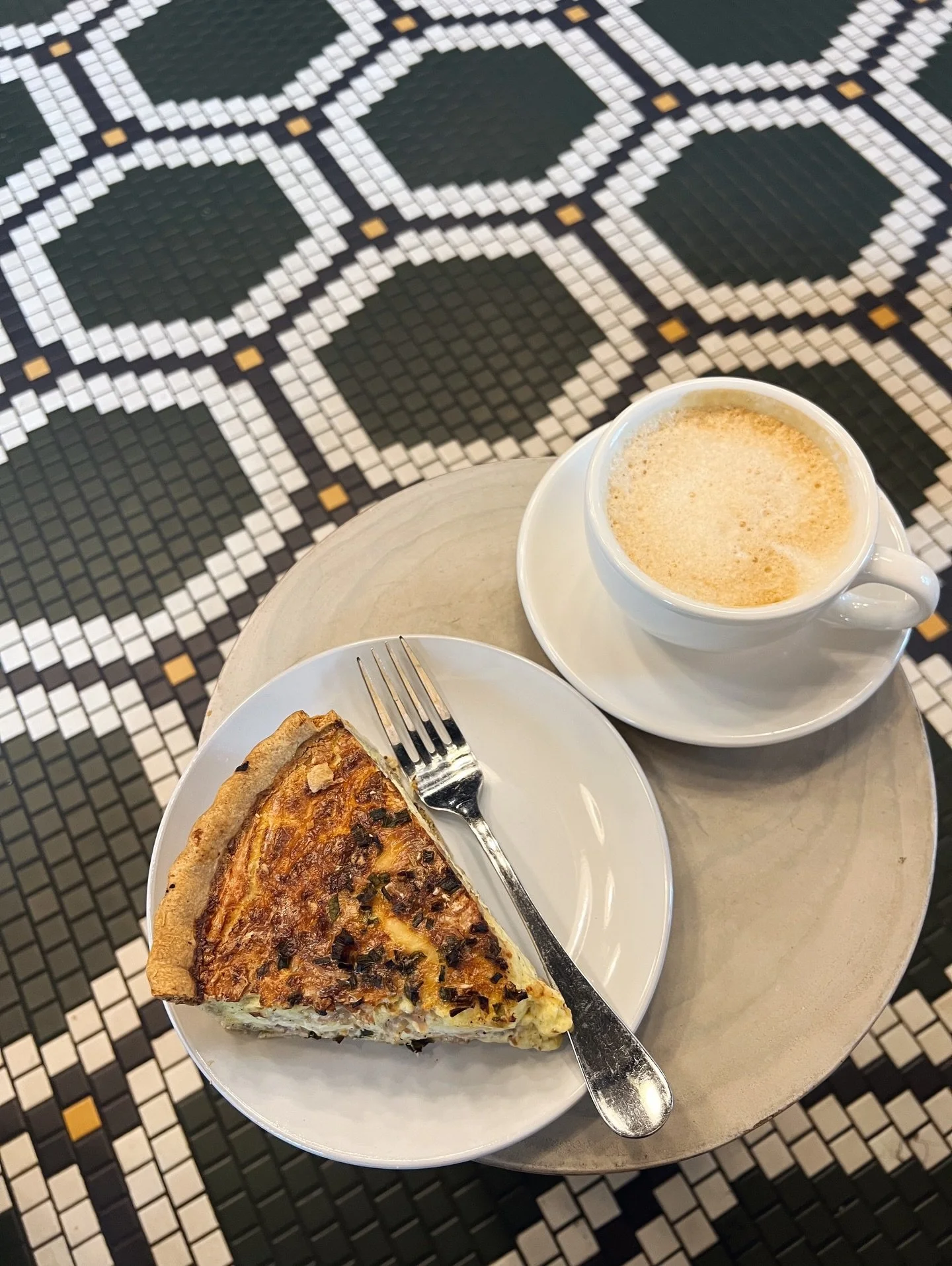 Cappuccino &amp; quiche = the perfect start to every morning