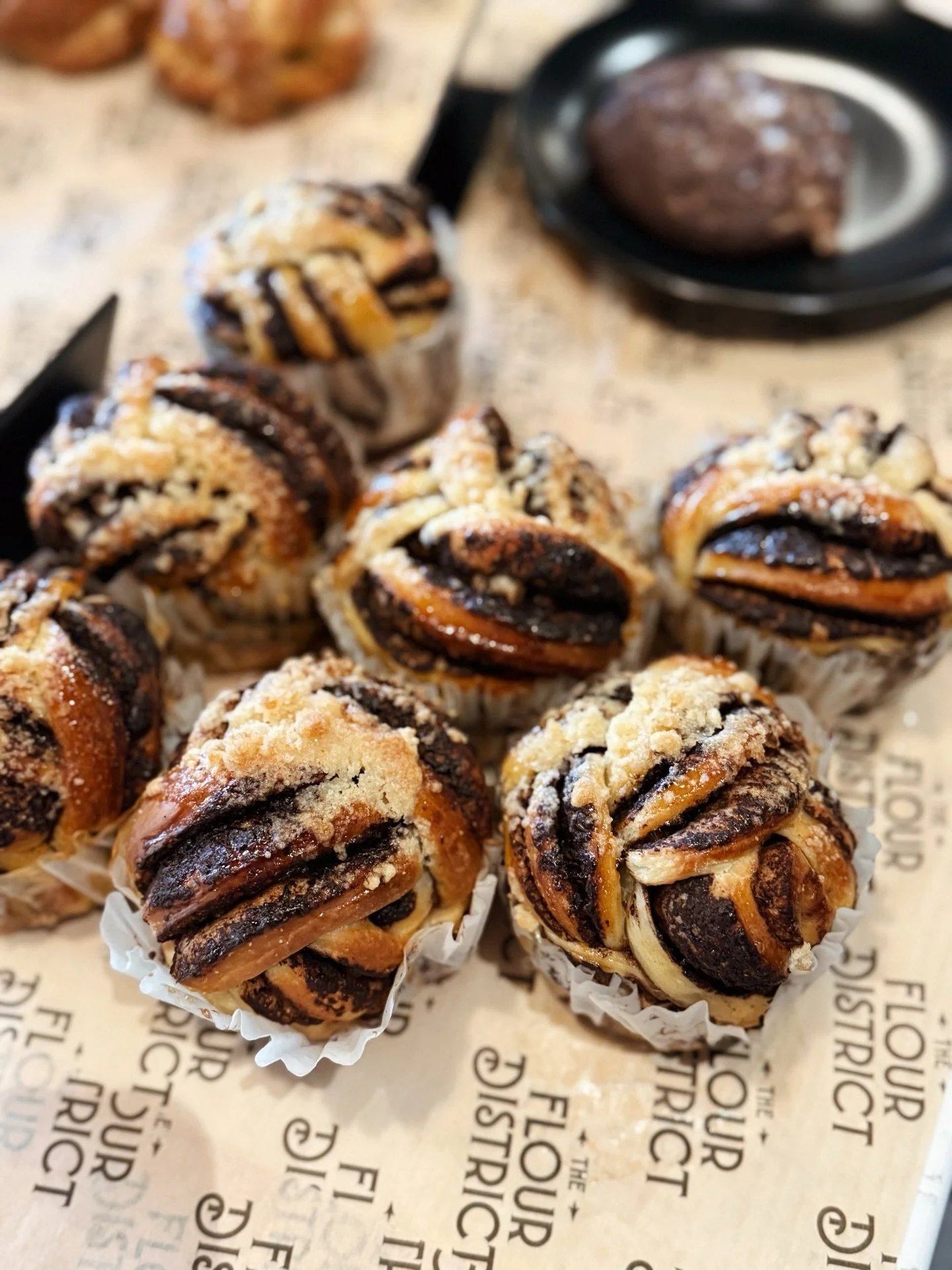 Babka Muffins = Cardamom Knot&rsquo;s cousin with a chocolate twist. If you haven&rsquo;t tried them yet, now&rsquo;s your chance!