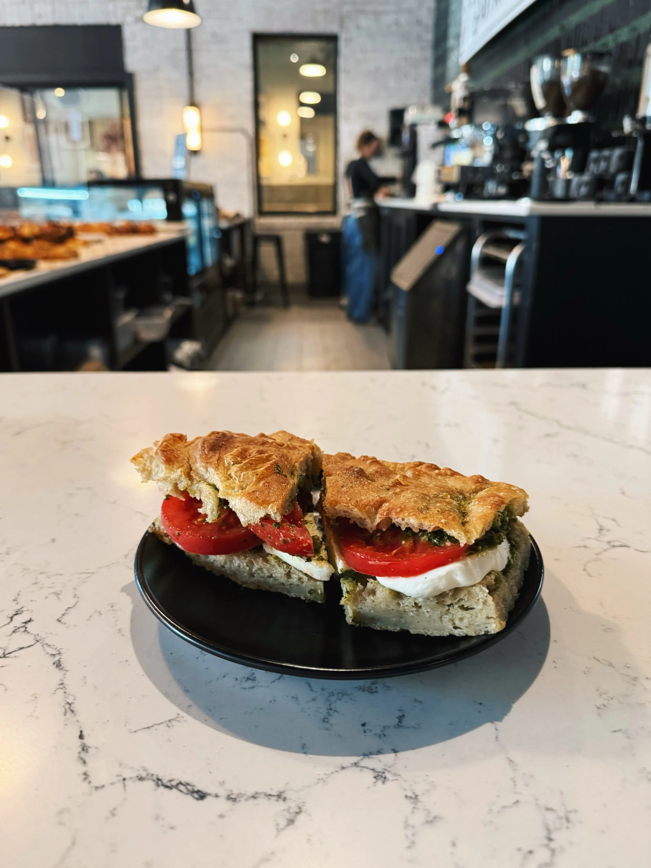 You had me at fresh mozzarella ~ the Caprese Samdwich. Enjoy it this weekend and for the rest of the month! 🍅