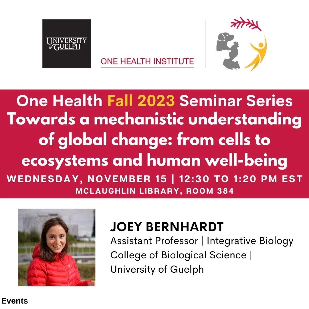 CEM's Joey Bernhardt to Speak at One Health Fall 2023 Seminar Series