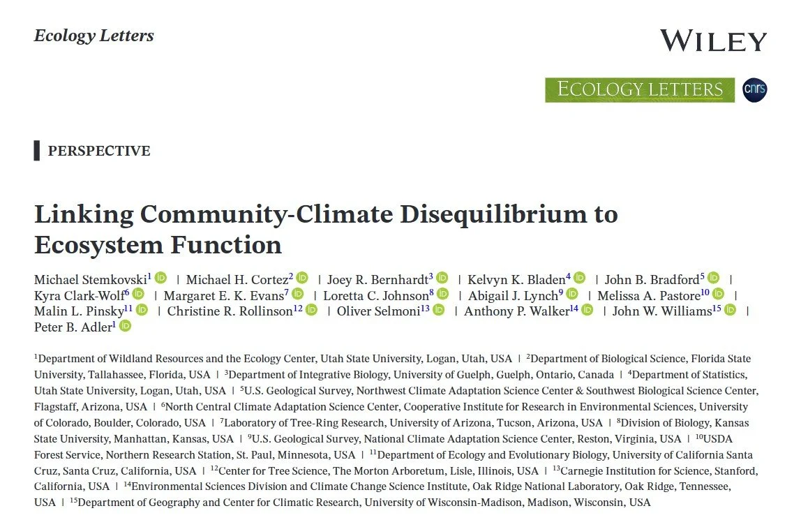 New Research Paper: Investigating Climate–Ecosystem Imbalance