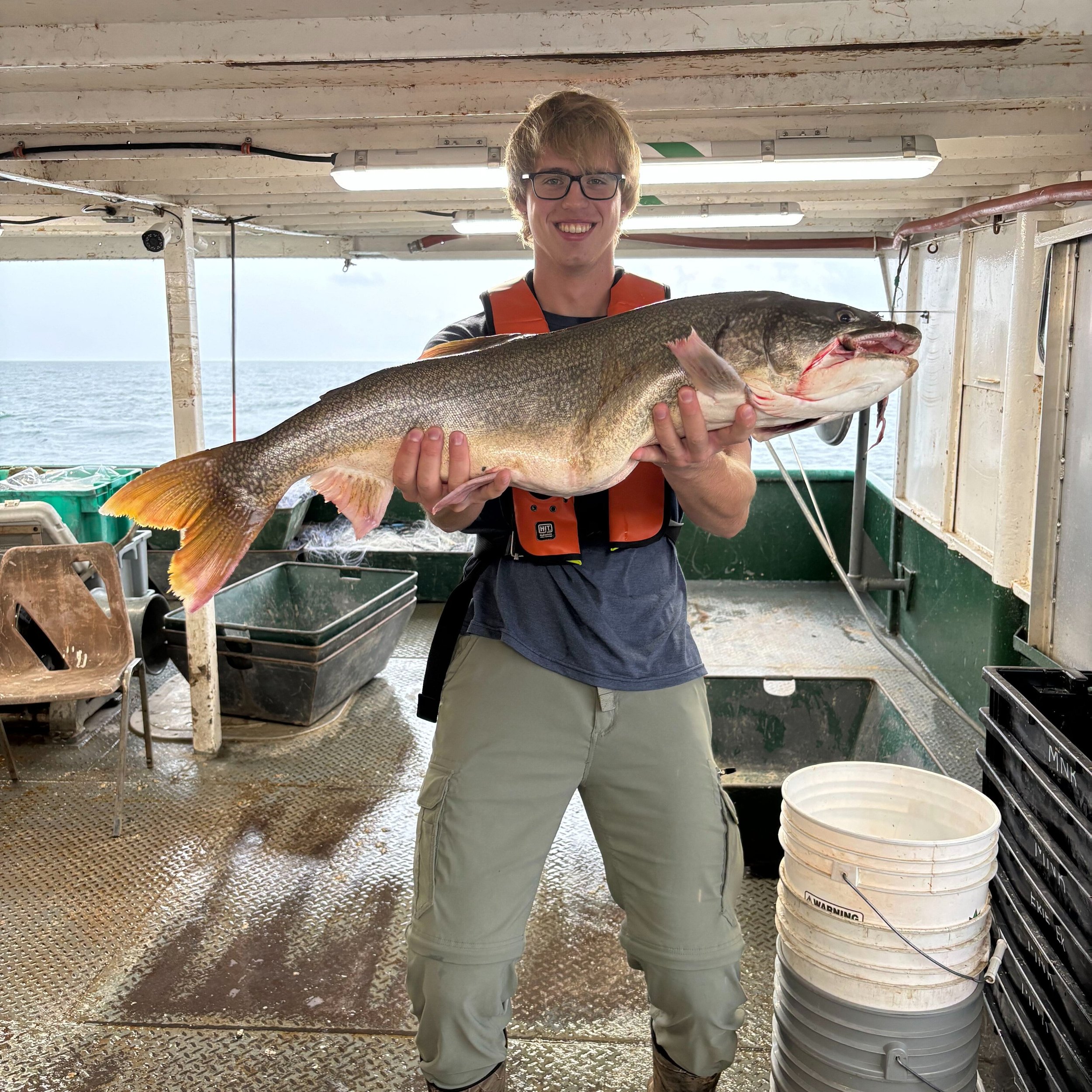 🎣 What happens to the data before it becomes a dataset?

Two of our students recently got to find out firsthand, joining Lake Erie Management Unit crews for fisheries monitoring in Long Point Bay and the deeper waters of Lake Erie.

From setting fyk