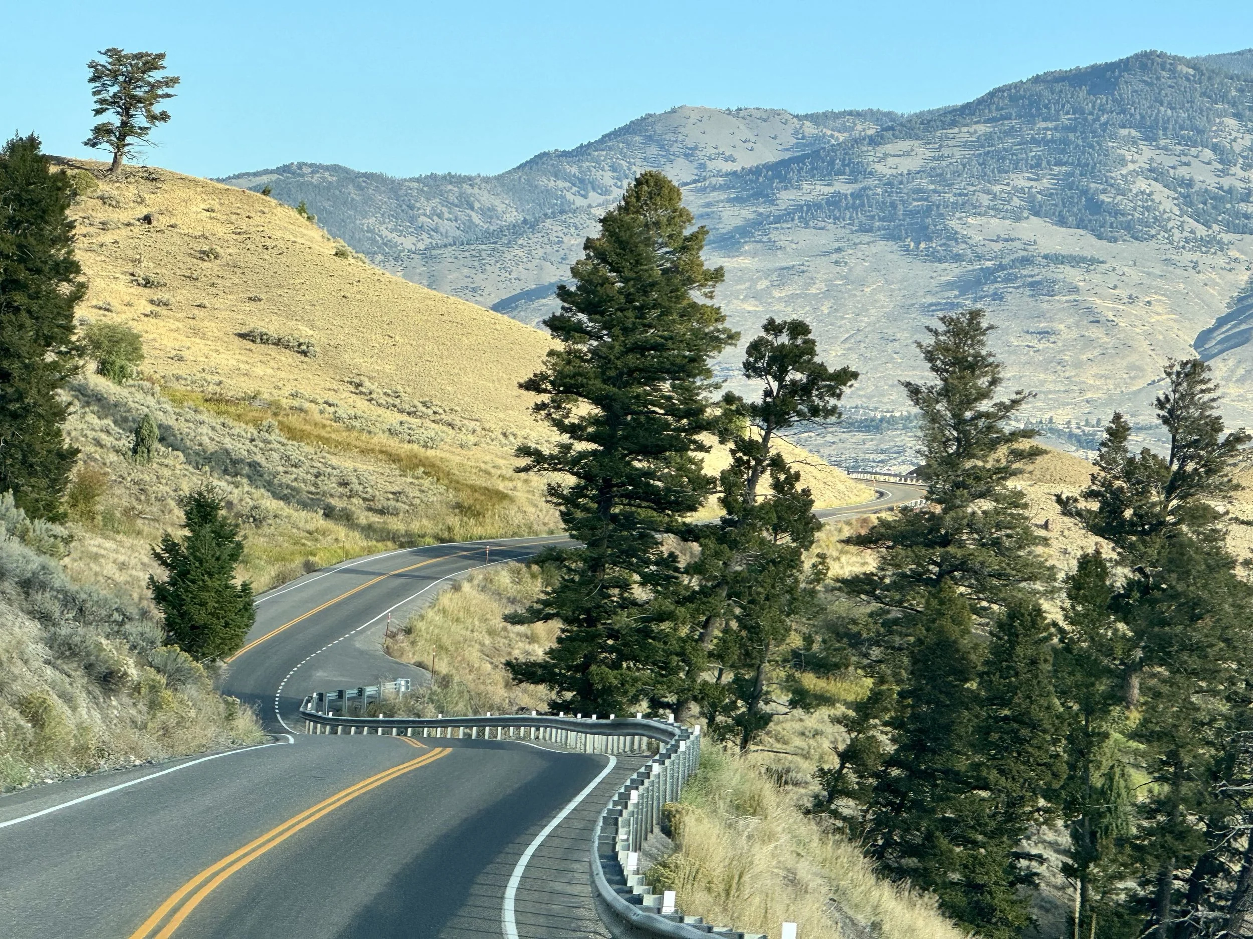 Yellowstone National Park main road