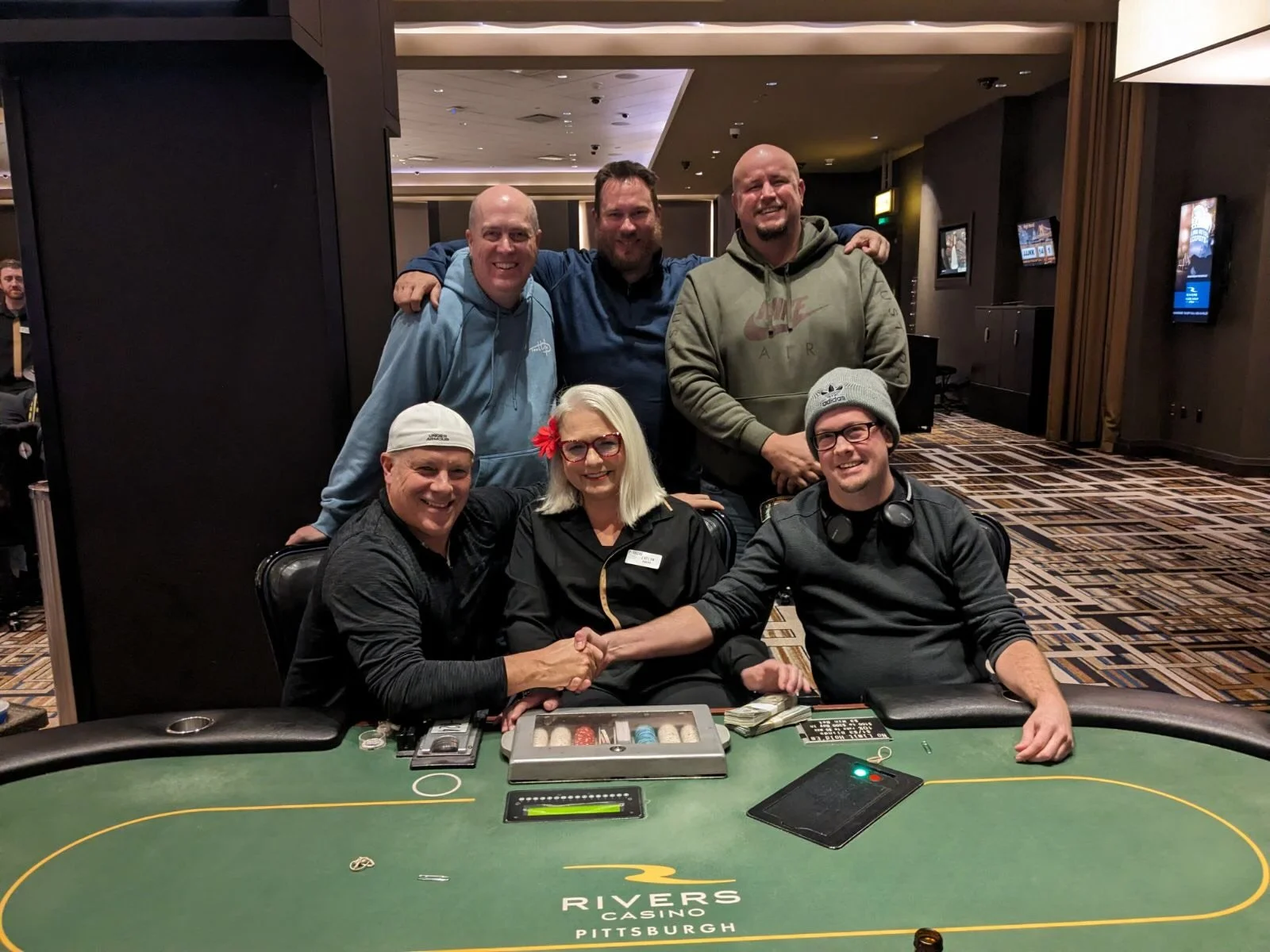 BAD BEAT JACKPOT AT RIVERS CASINO PITTSBURGH HITS FOR $905,622.13