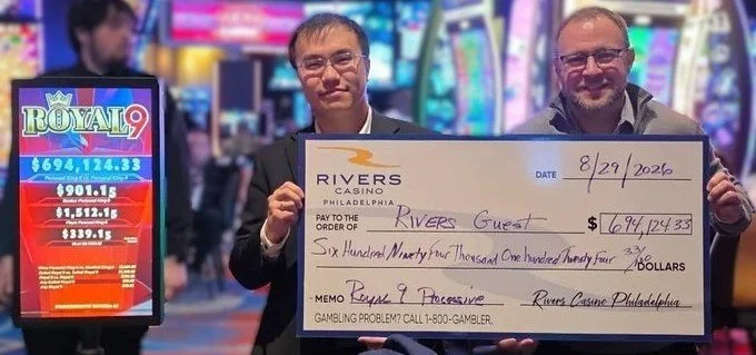 ONE OF THE LARGEST JACKPOT IN RIVERS CASINO PHILADELPHIA HISTORY HITS FOR NEARLY $700,000