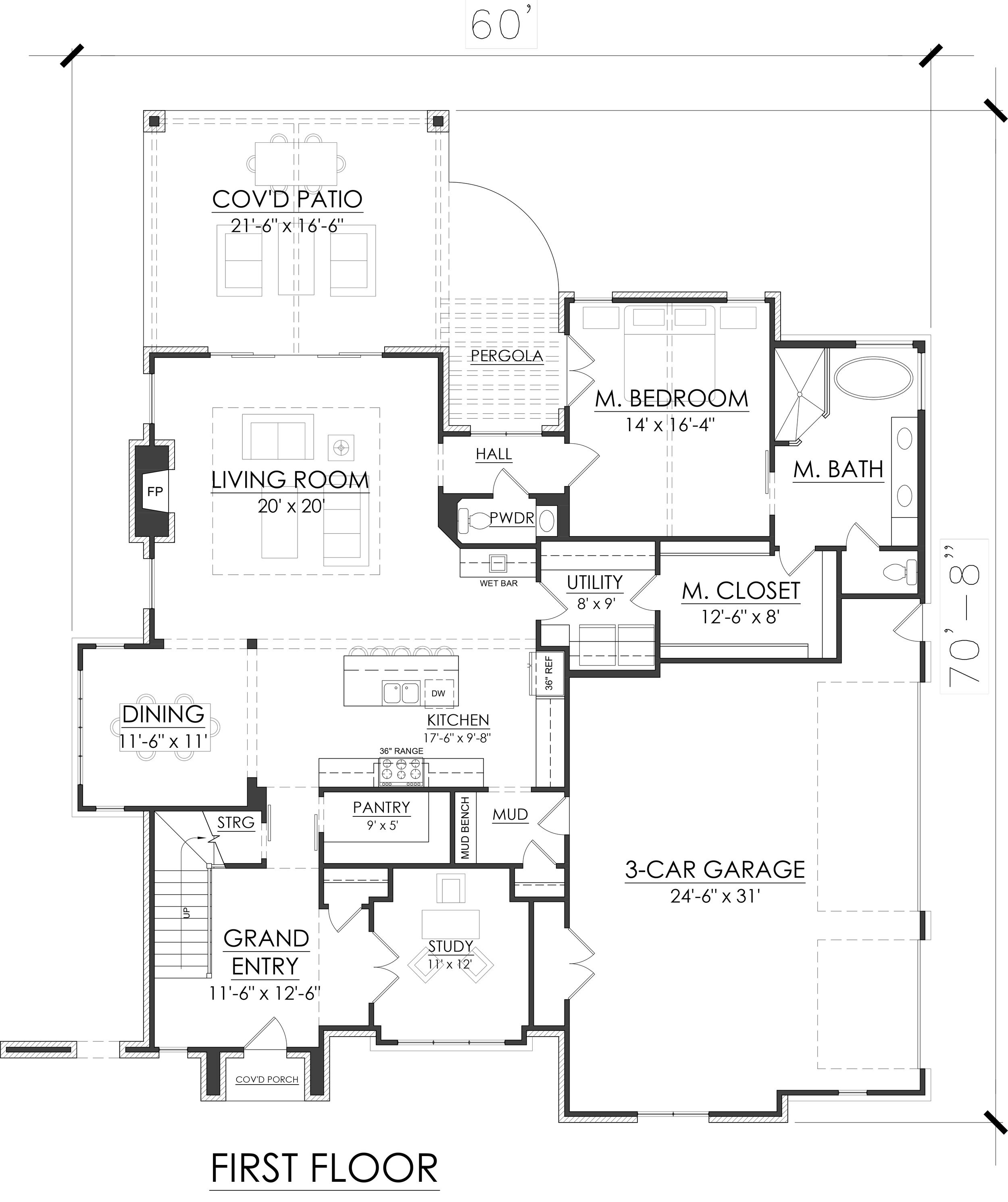 Roundstone 2768 SqFt • 3/4 Bed • 31/2 Bath — Creative Home Designs