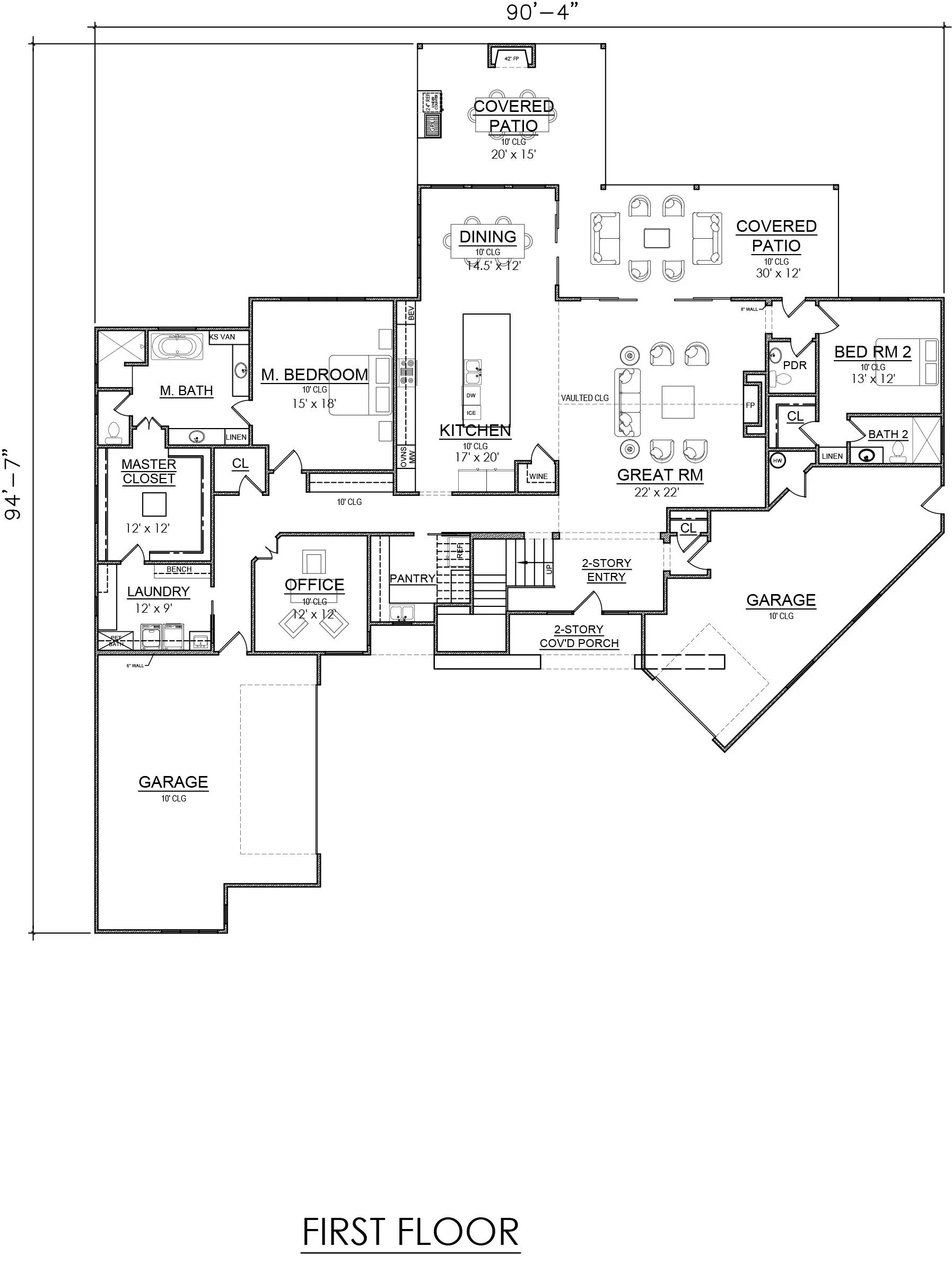 4 Bedroom Contemporary Home Design in Oklahoma City, Oklahoma