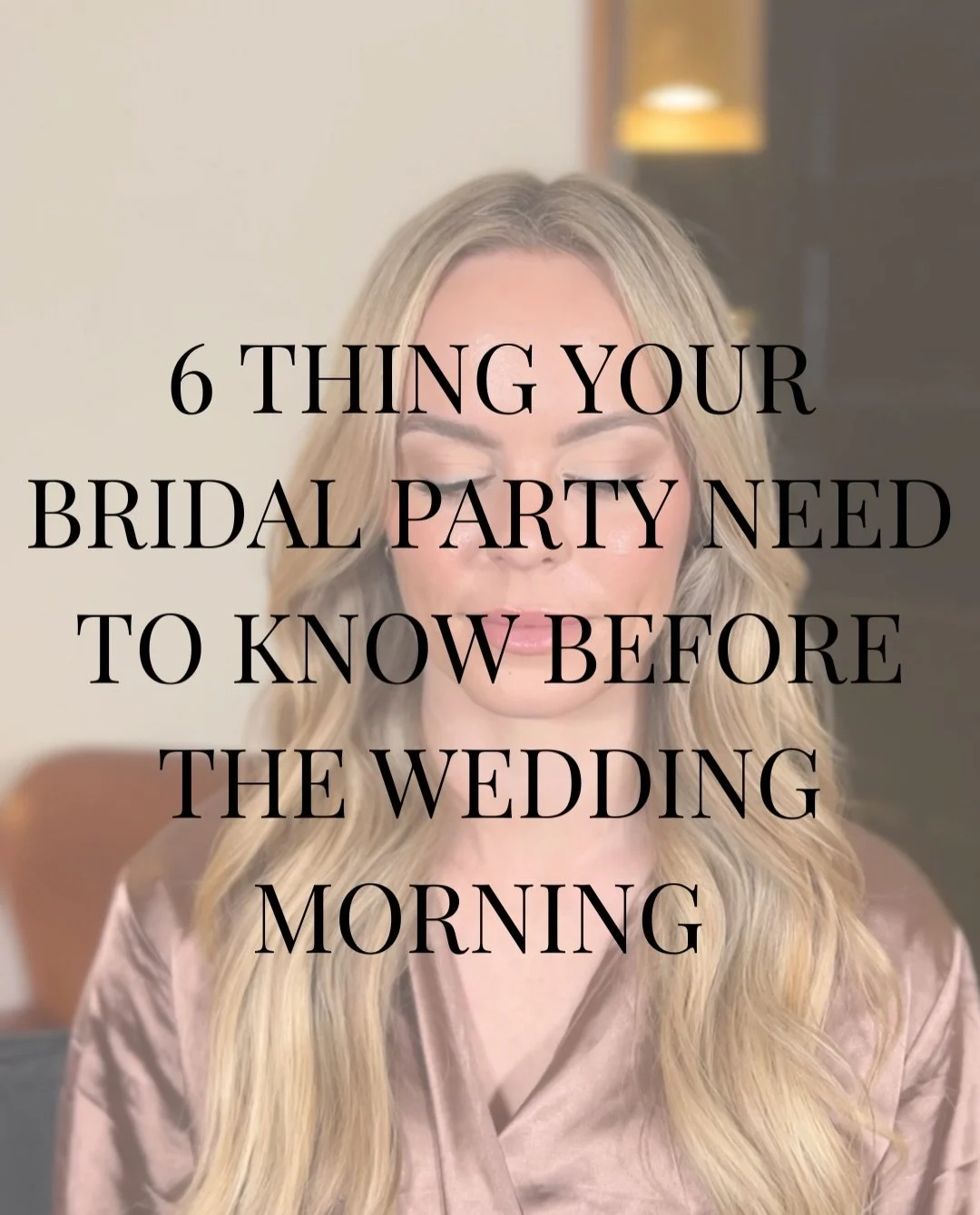 Wedding morning PSA from your bridal stylist 💌
These might seem like little things, but trust me when I say they can make a BIG difference in how smoothly your morning runs.
We&rsquo;re not trying to be the fun police! We just want to keep the morni