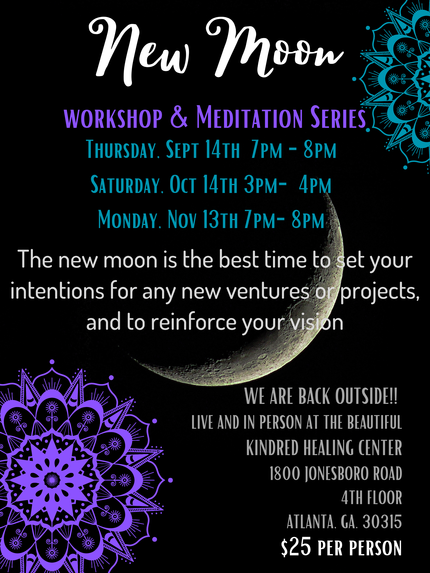 New Moon Workshop and Meditation — The Kindred Healing Center