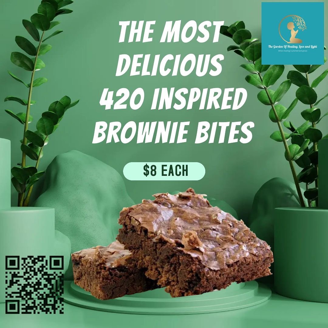 Ready to elevate your 420 experience? 

Indulge in our delicious 420-insprired brownies, available exclusively from 2 pm to 4 pm on April 20th at The Garden of Healing Light &amp; Love located within the Kindred Healing Center. 

Crafted with  love a