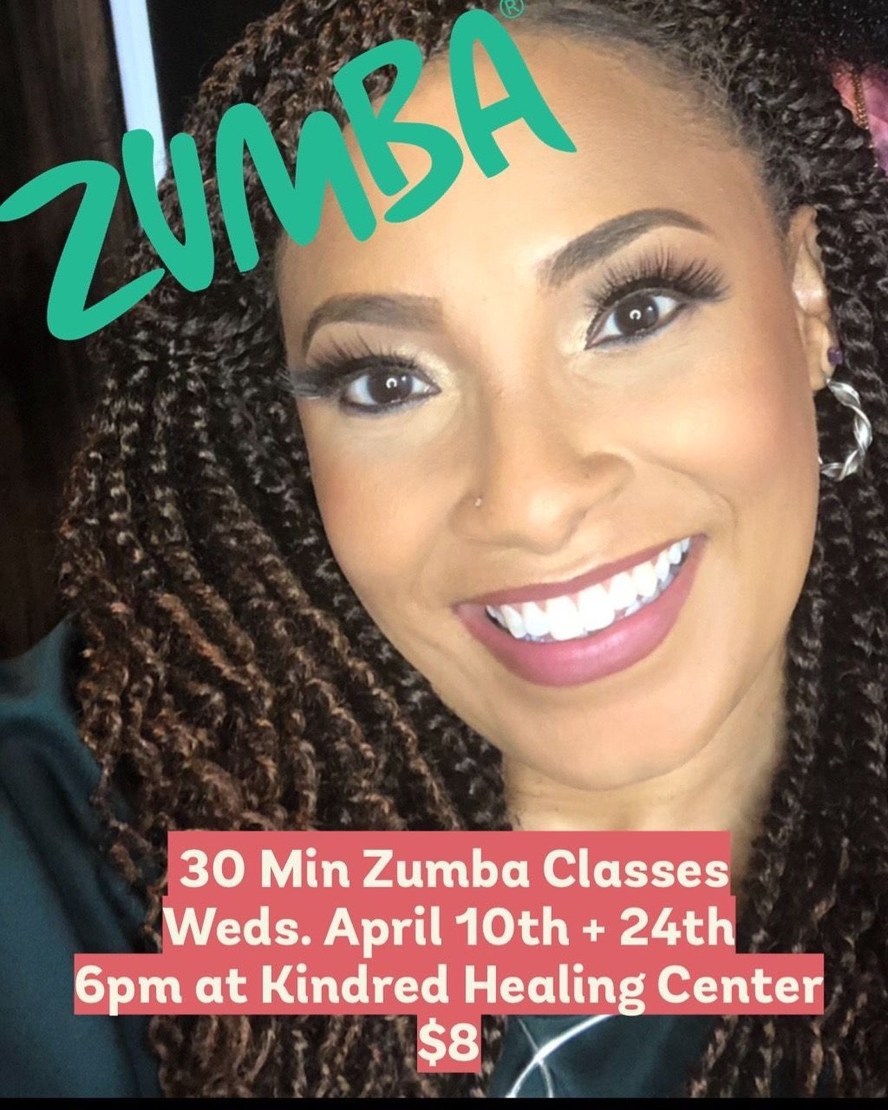 Zumba 
7 pm EVERY WEDNESDAY

Get ready to shake, shimmy, and groove your way to fitness! 

Kindred Healing Center is excited to announce our NEW WEDNESDAY ZUMBA CLASS led by the joyfully energetic Misty Oaks Paxton!

Whether you&rsquo;re a Zumba pro 