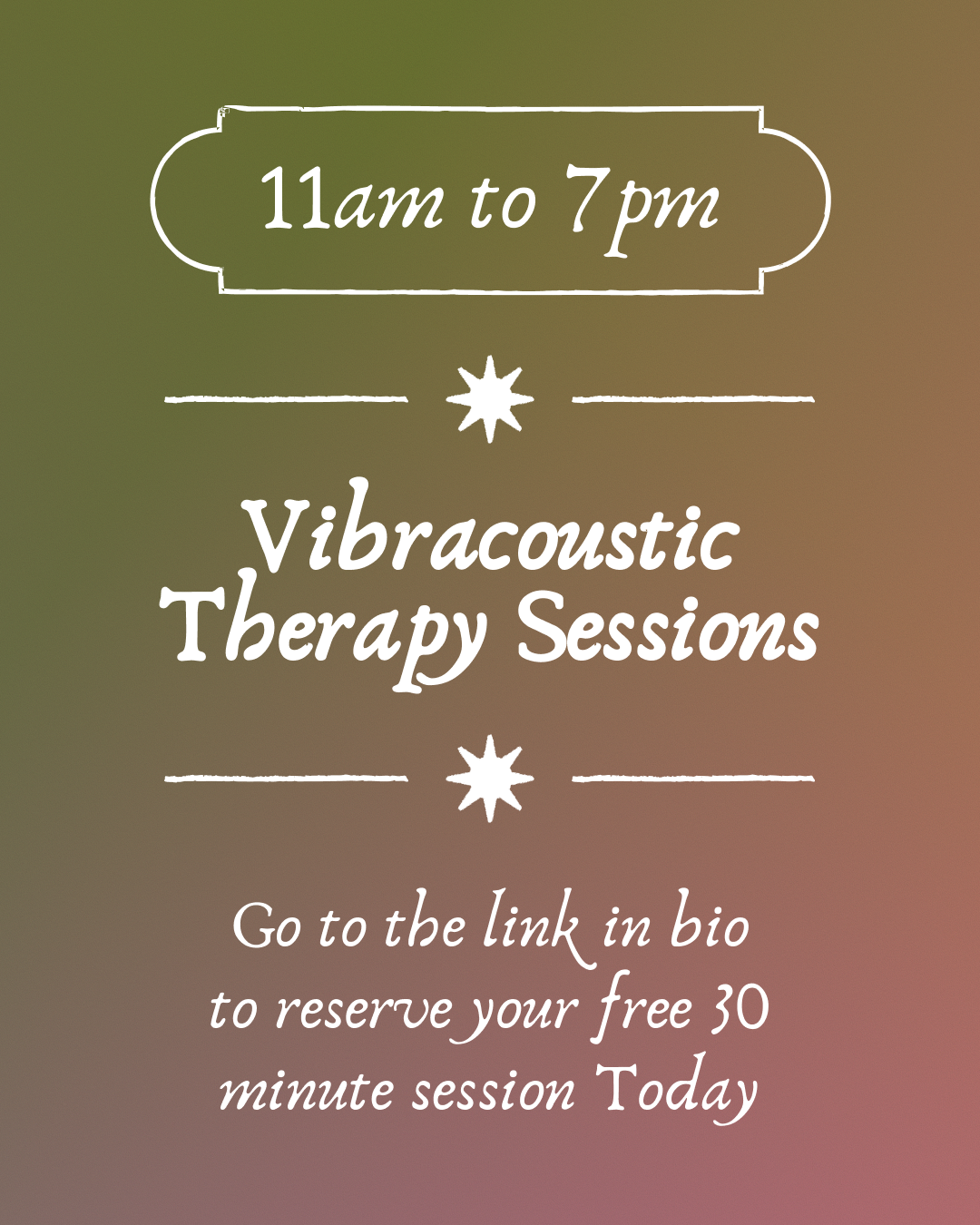 FREE 30 Minute VibroAcoustic Sound Bed Experience TODAY!